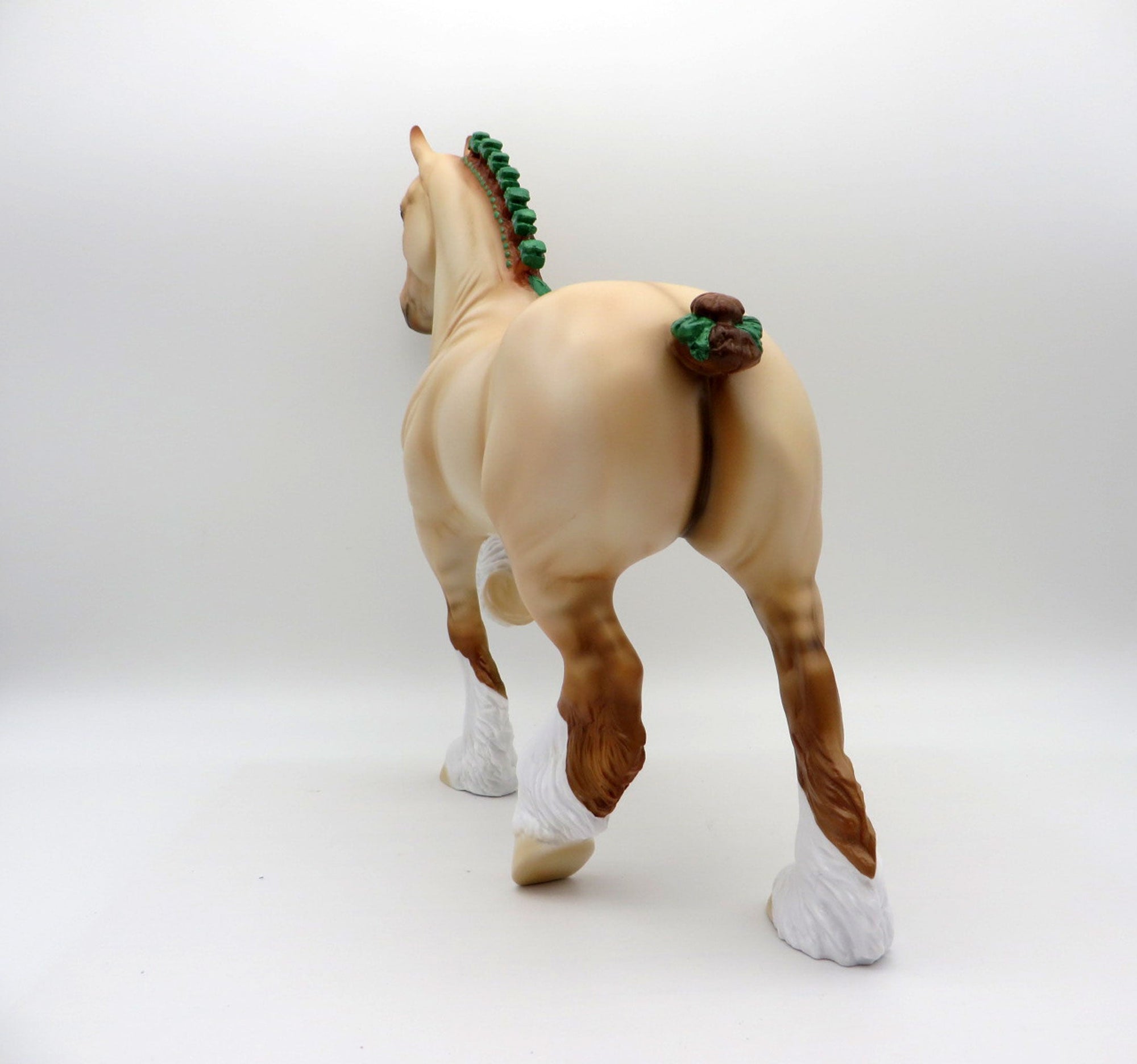 Jupiter-OOAK Red Roan Trotting Drafter Painted By Ellen Robbins EQ 21