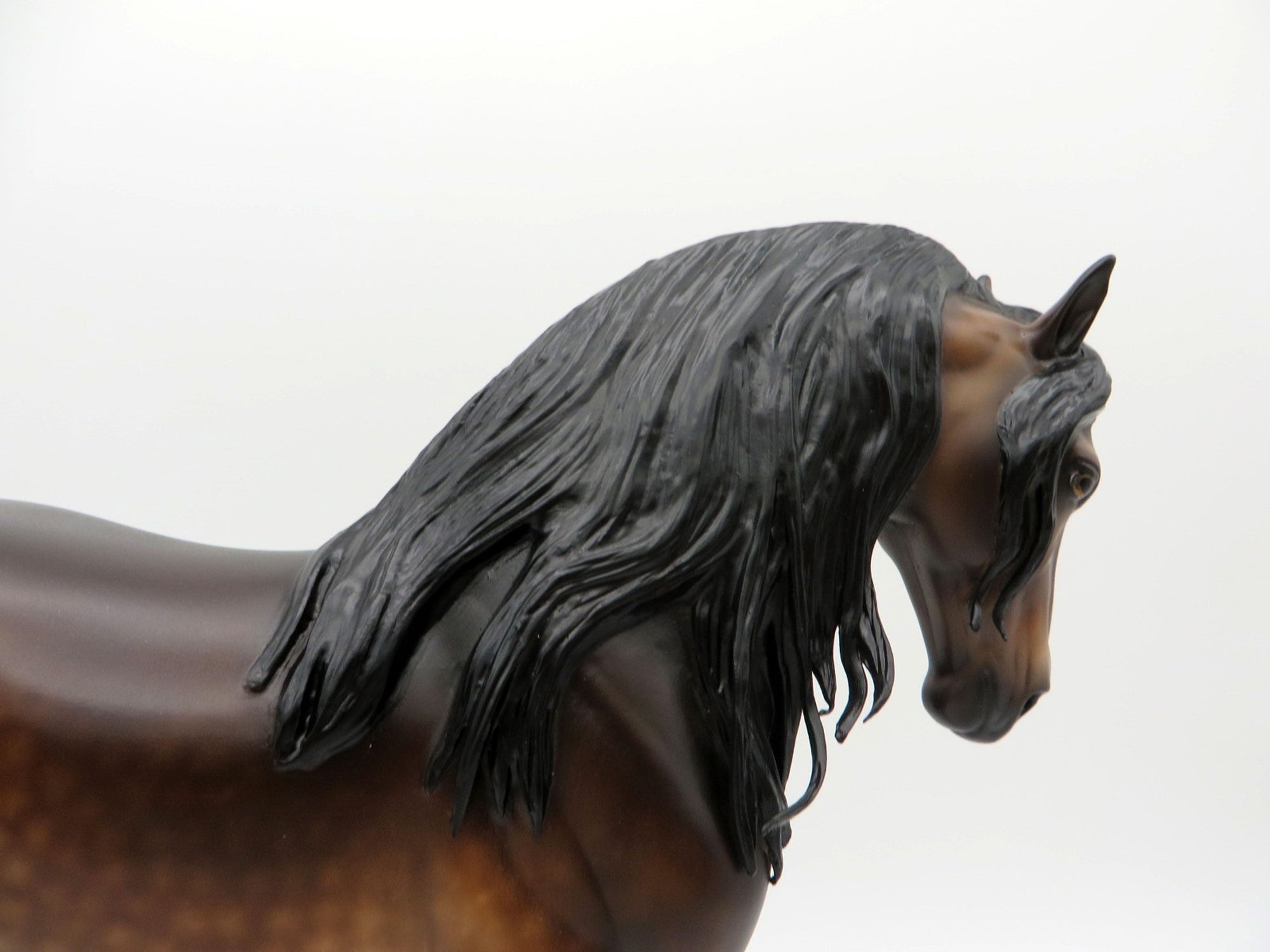 Just Emotion-OOAK Dapple Bay Andalusian Painted by Sheryl Leisure 7/26/21