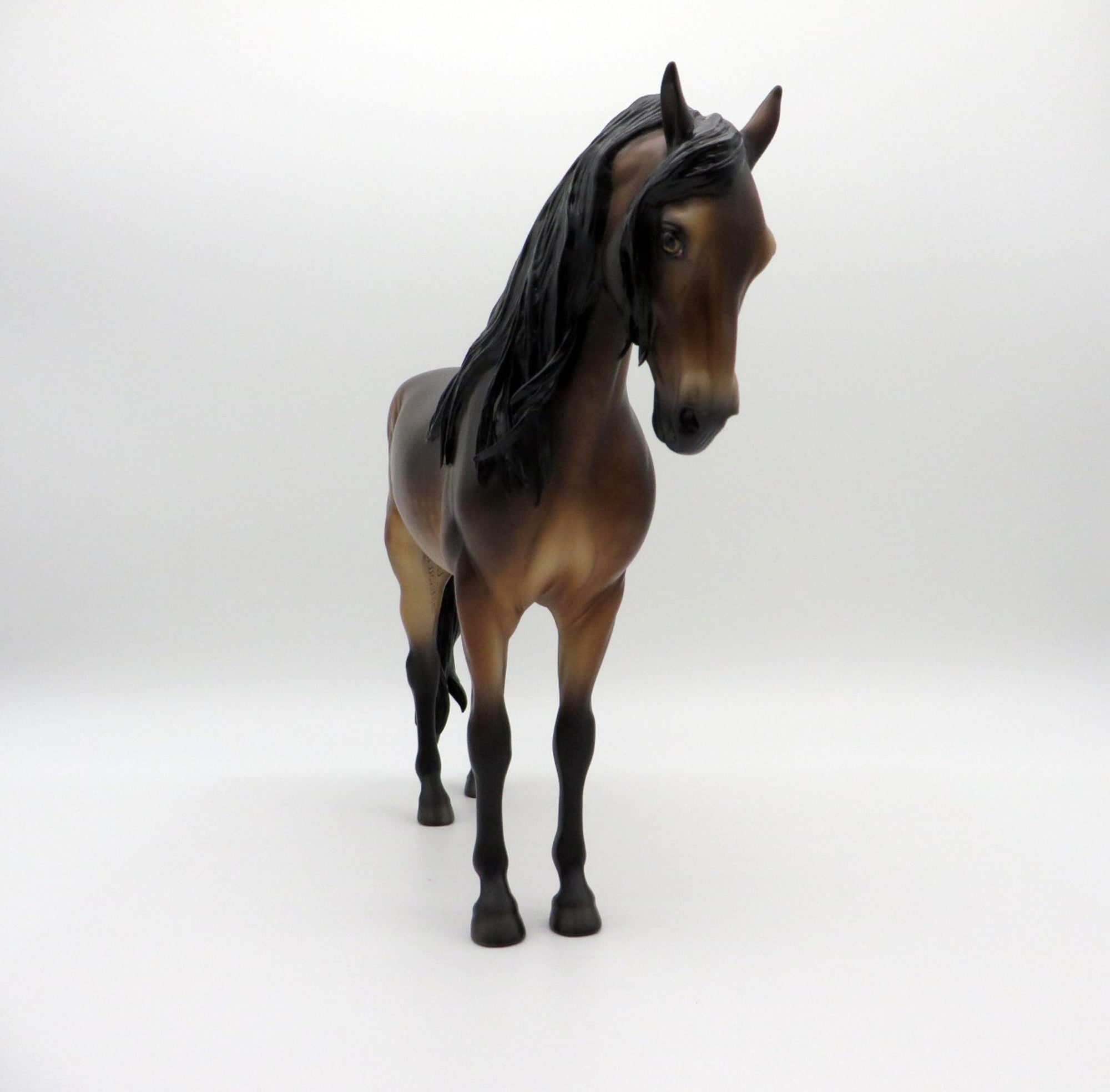 Just Emotion-OOAK Dapple Bay Andalusian Painted by Sheryl Leisure 7/26/21