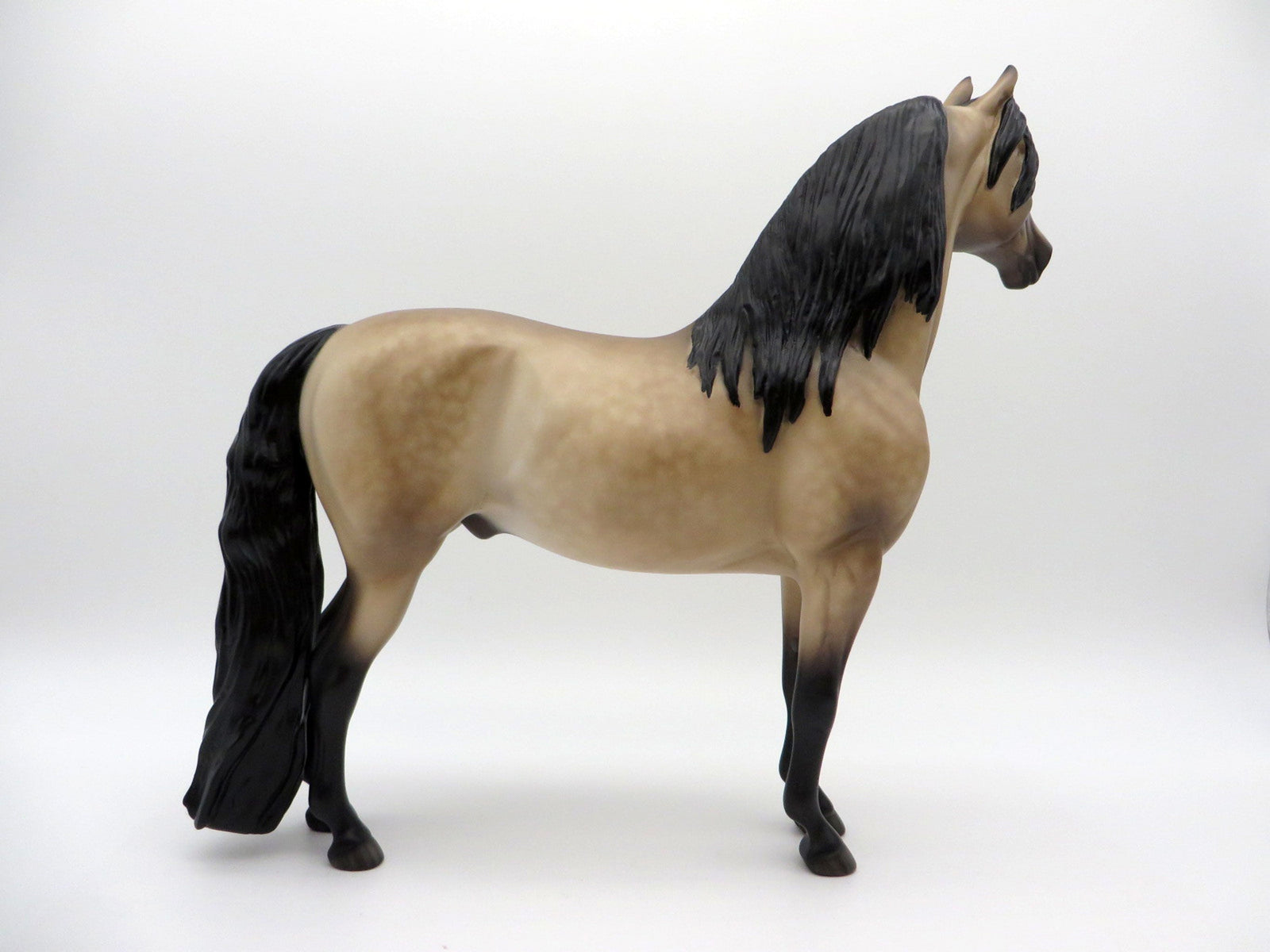 Just A Little Luck-OOAK Buckskin Morgan Painted by Sheryl Leisure 7/26/21