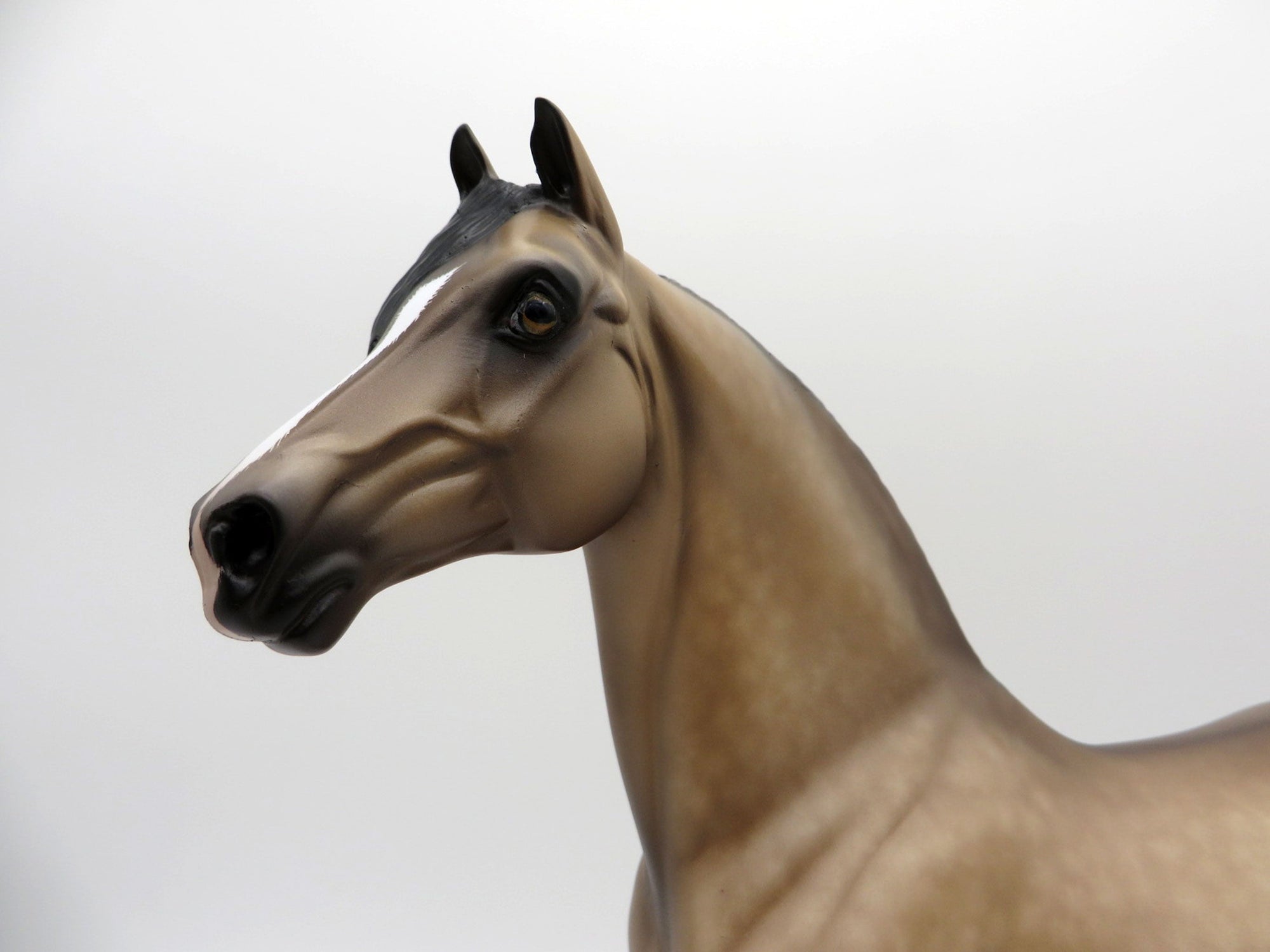 Just A Little Luck-OOAK Buckskin Morgan Painted by Sheryl Leisure 7/26/21