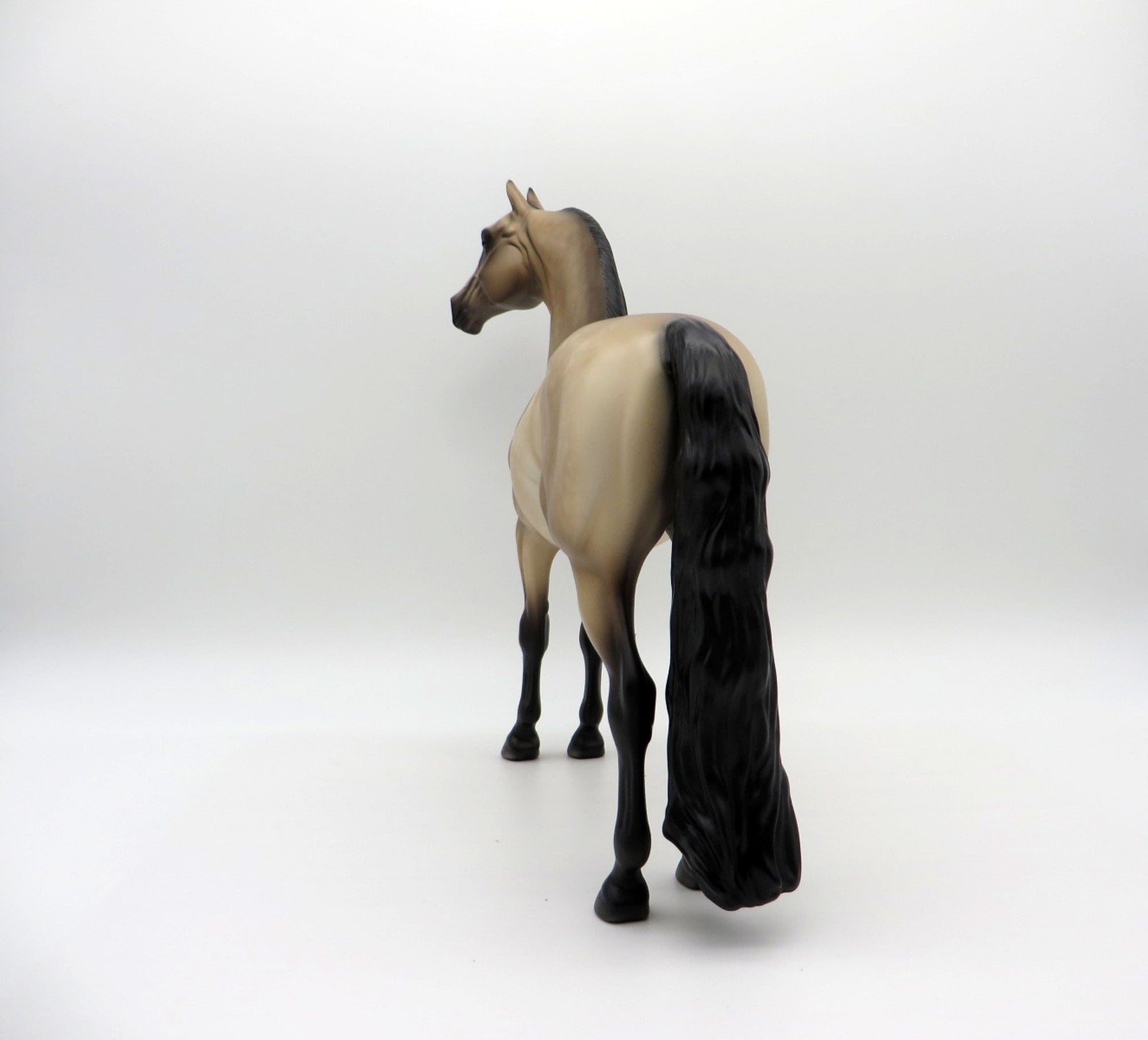 Just A Little Luck-OOAK Buckskin Morgan Painted by Sheryl Leisure 7/26/21