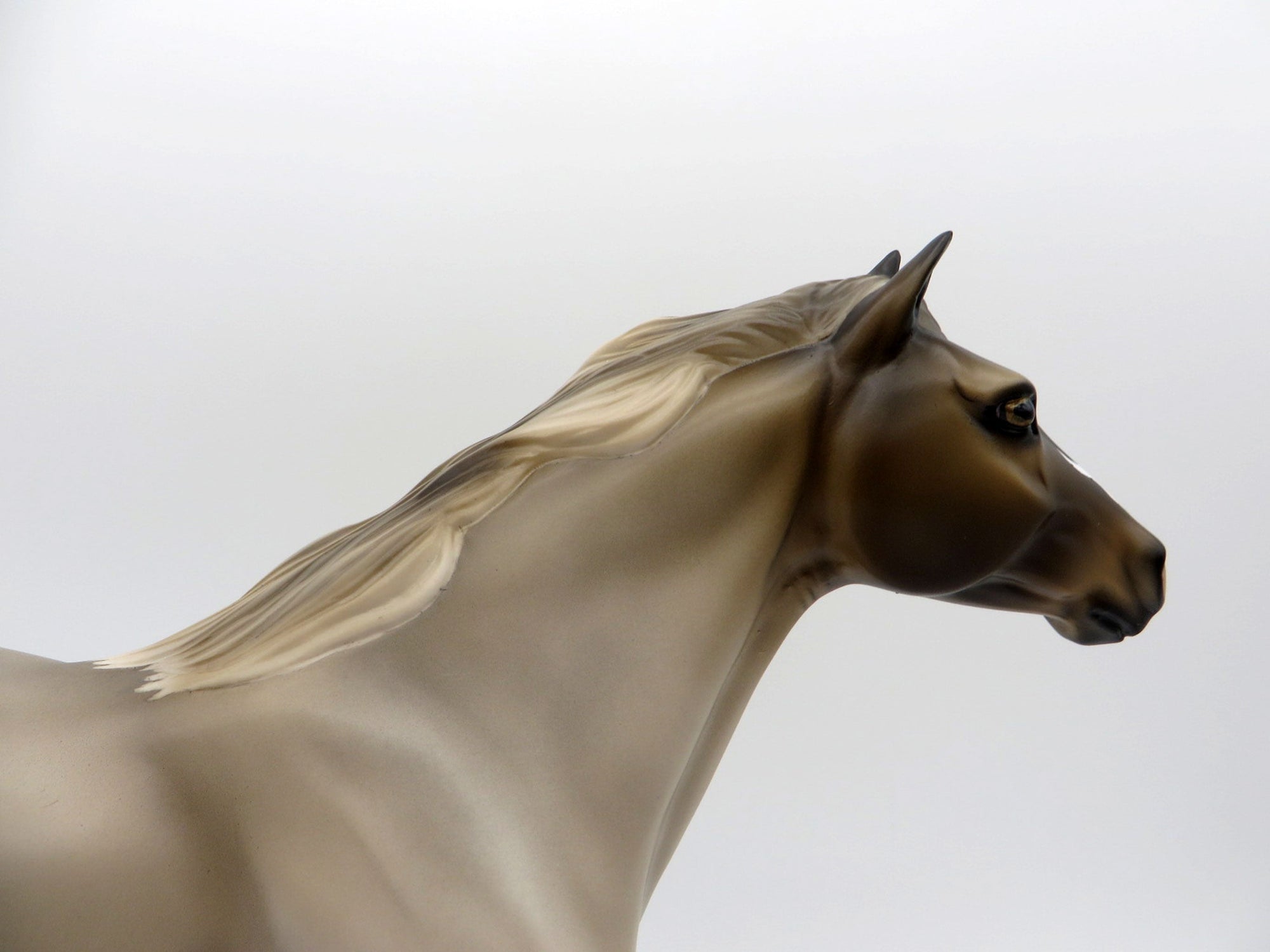 Kahlua-OOAK Chocolate Roan Spanish Mustang Painted By Ellen Robbins EQ 21