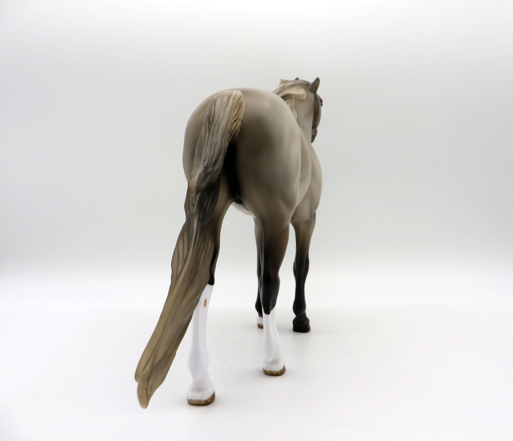 Kahlua-OOAK Chocolate Roan Spanish Mustang Painted By Ellen Robbins EQ 21