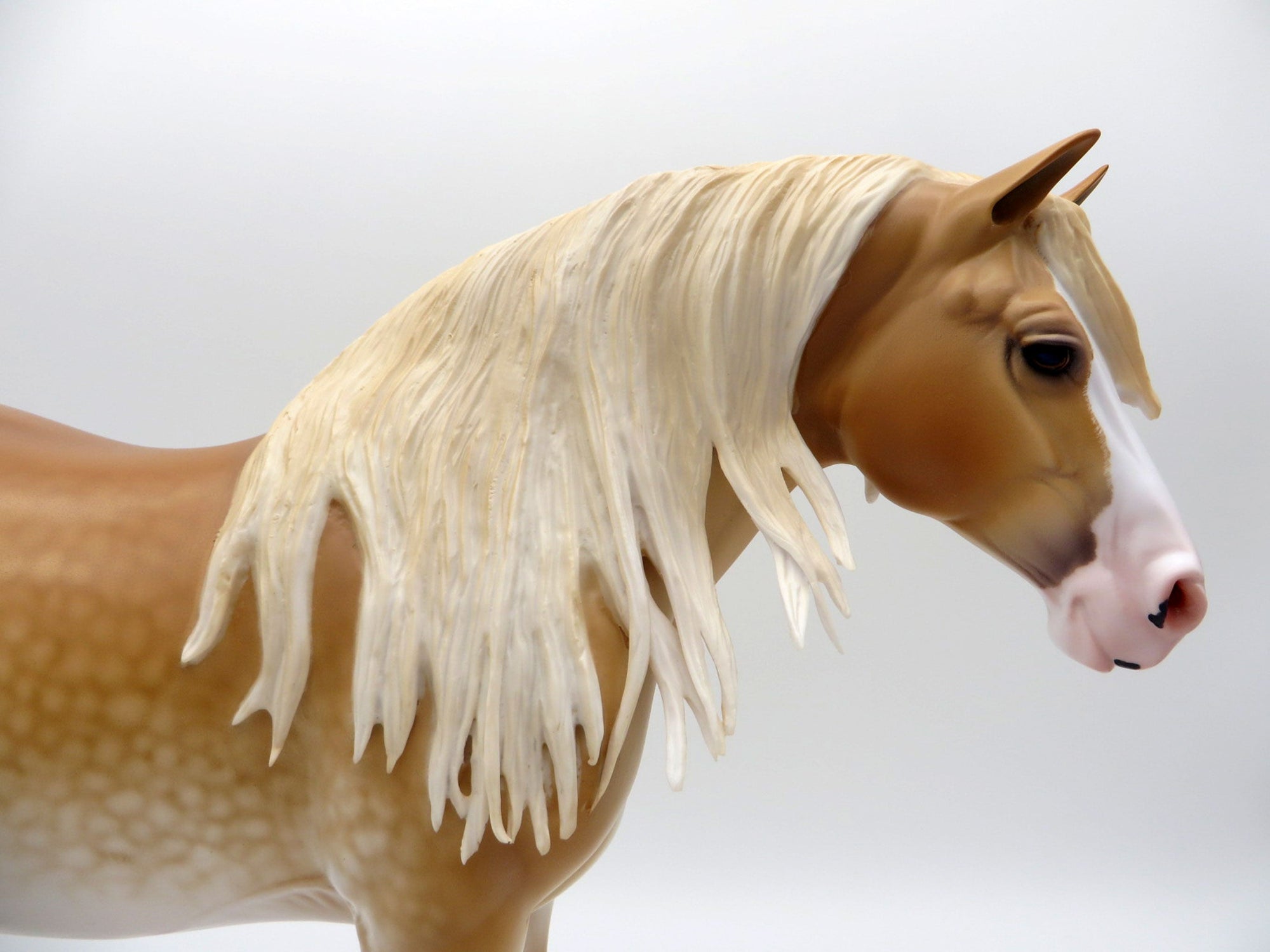 Kailish-OOAK Dapple Palomino Heavy Draft Painted By Caroline Boydston 6/22/21