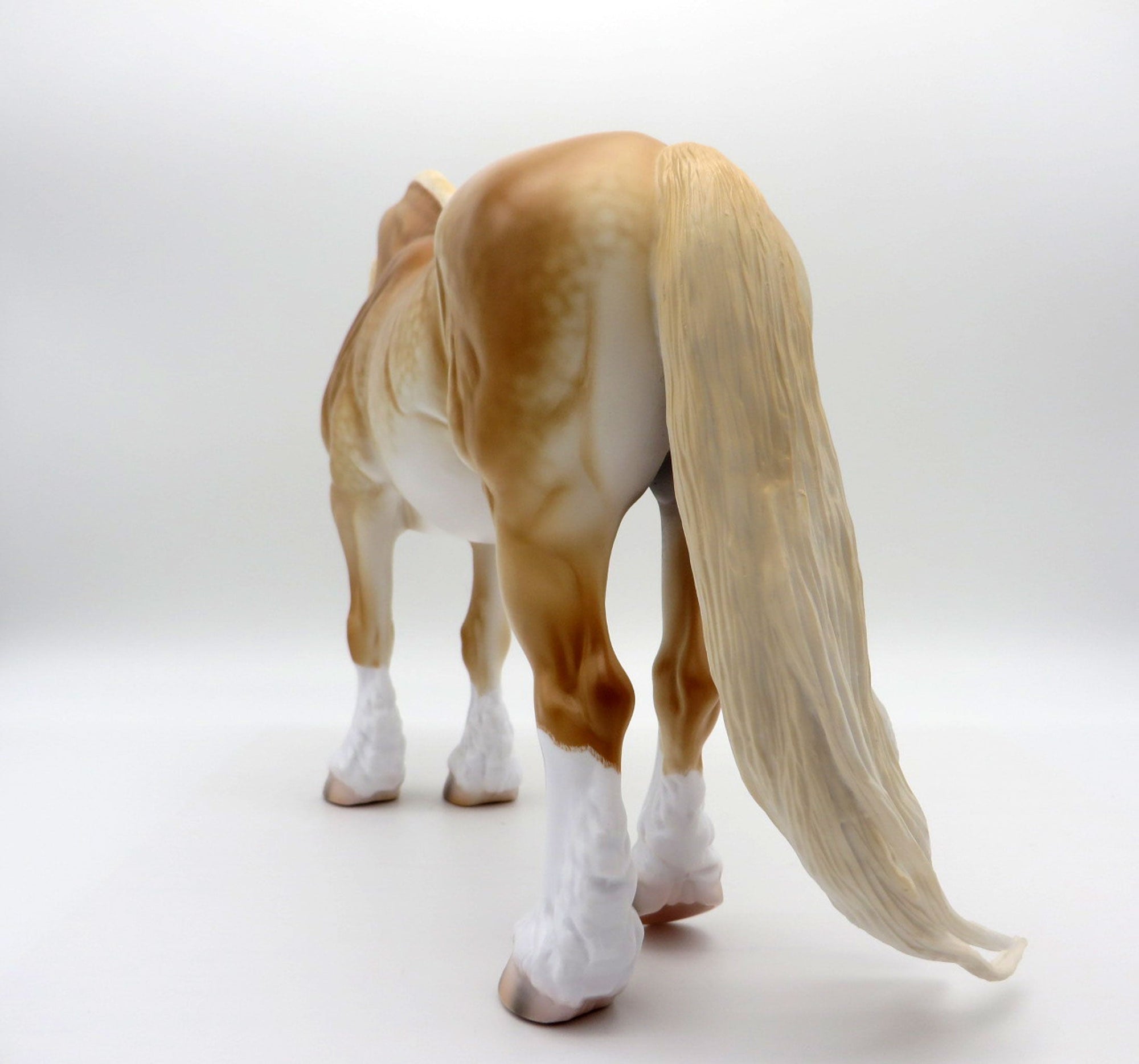 Kailish-OOAK Dapple Palomino Heavy Draft Painted By Caroline Boydston 6/22/21