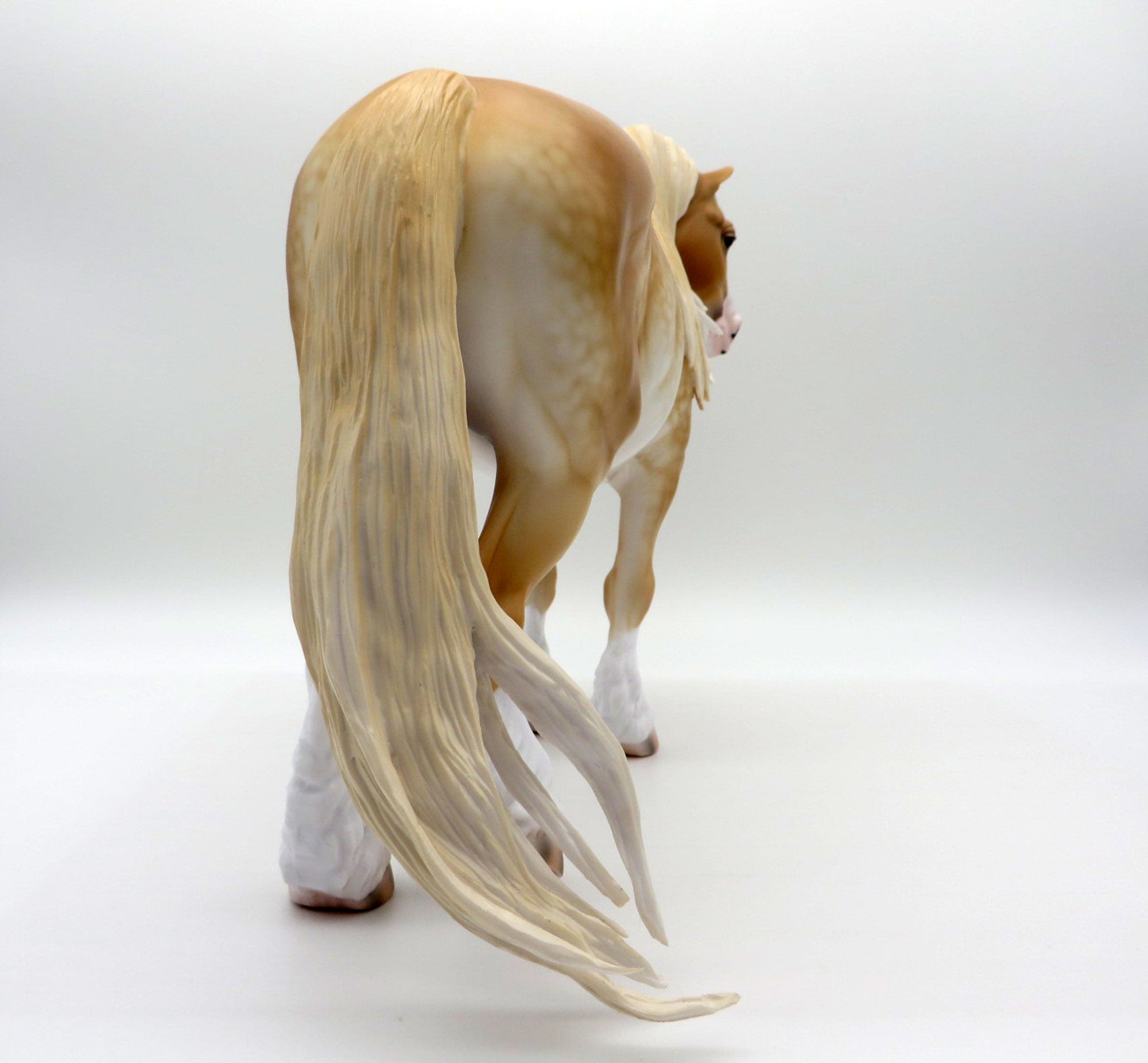 Kailish-OOAK Dapple Palomino Heavy Draft Painted By Caroline Boydston 6/22/21