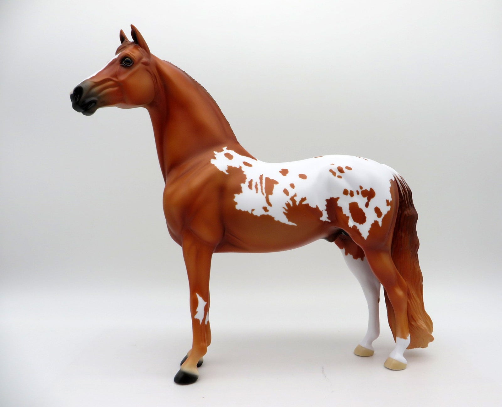 Keats-OOAK Chestnut Pinto Morgan Painted By Ellen Robbins EQ 2021
