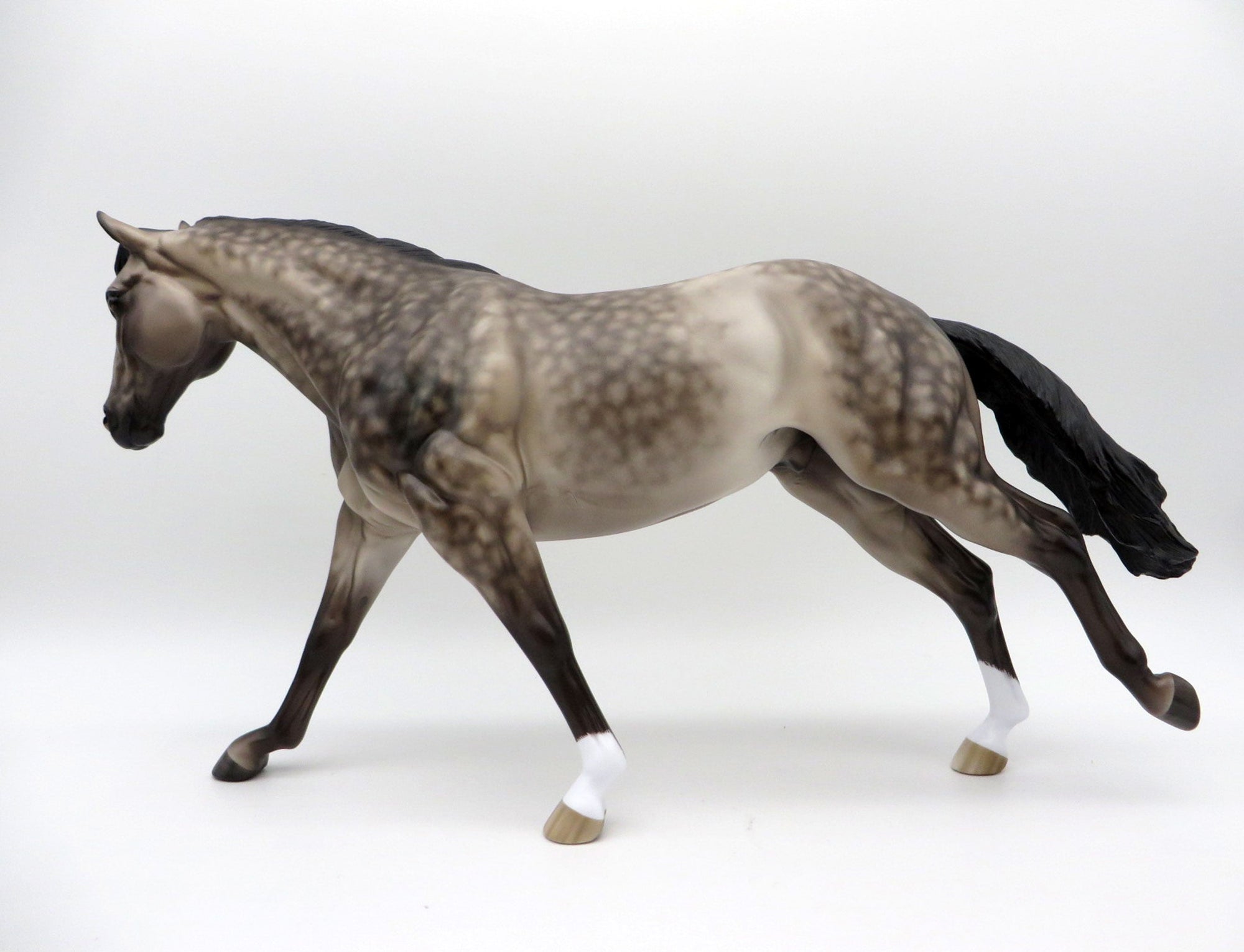 Kerouac--OOAK Buckskin Running Stock Horse  by Sheryl Leisure  EQ 21