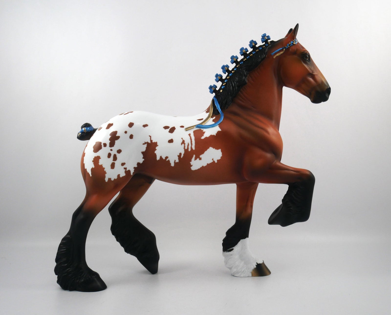 Kickoff-OOAK Bay Appaloosa Trotting Draft  SB21