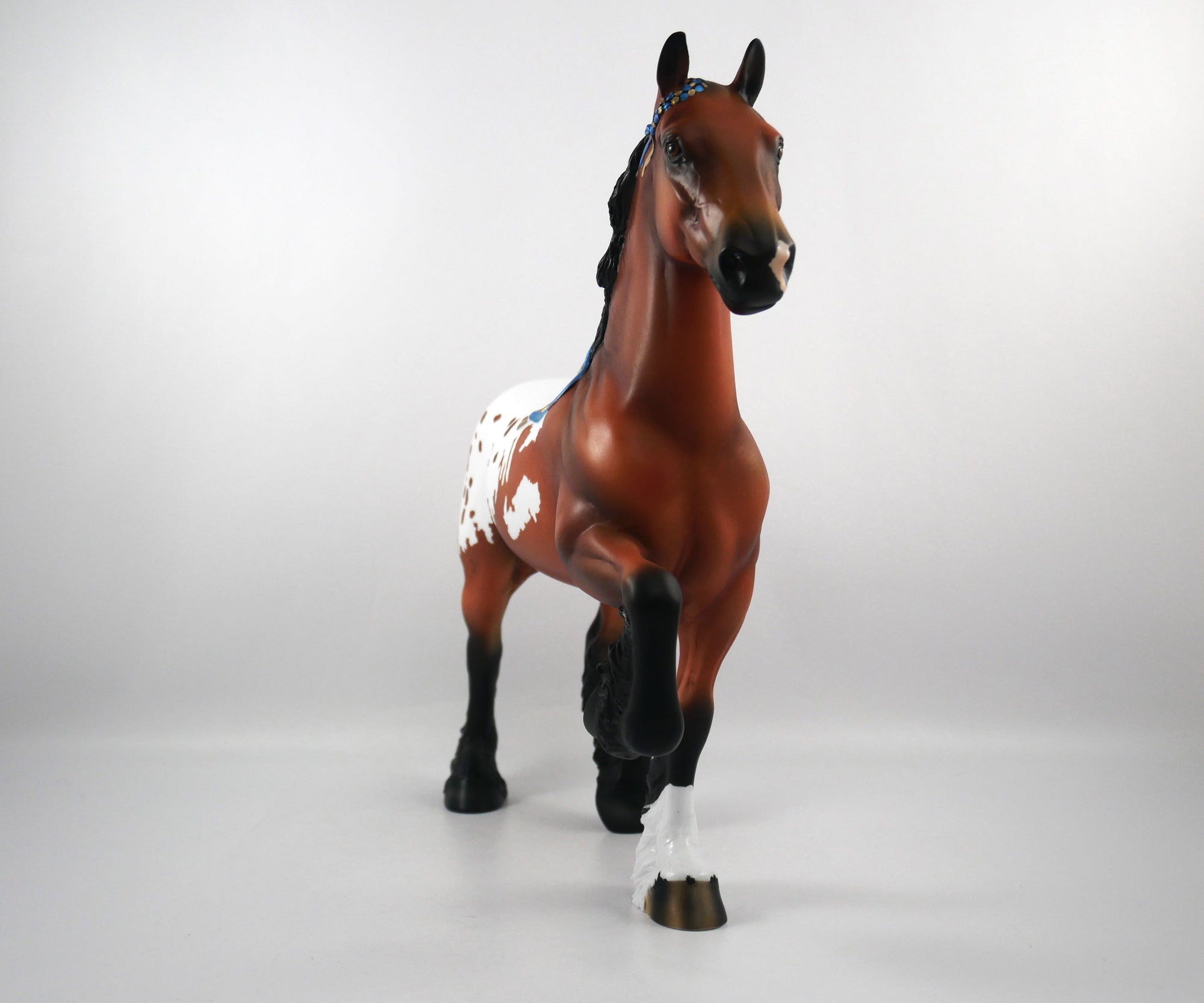 Kickoff-OOAK Bay Appaloosa Trotting Draft  SB21