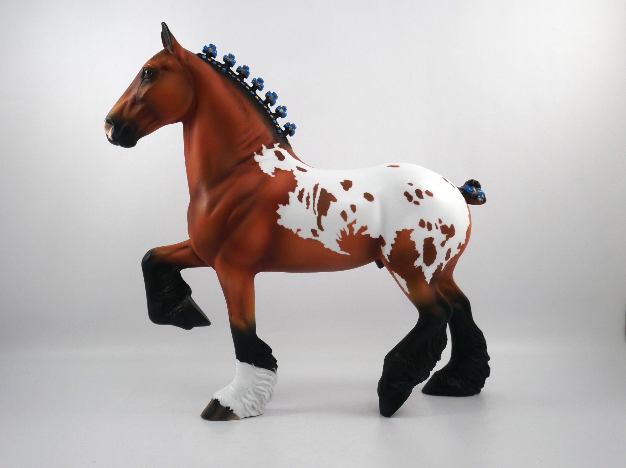 Kickoff-OOAK Bay Appaloosa Trotting Draft  SB21