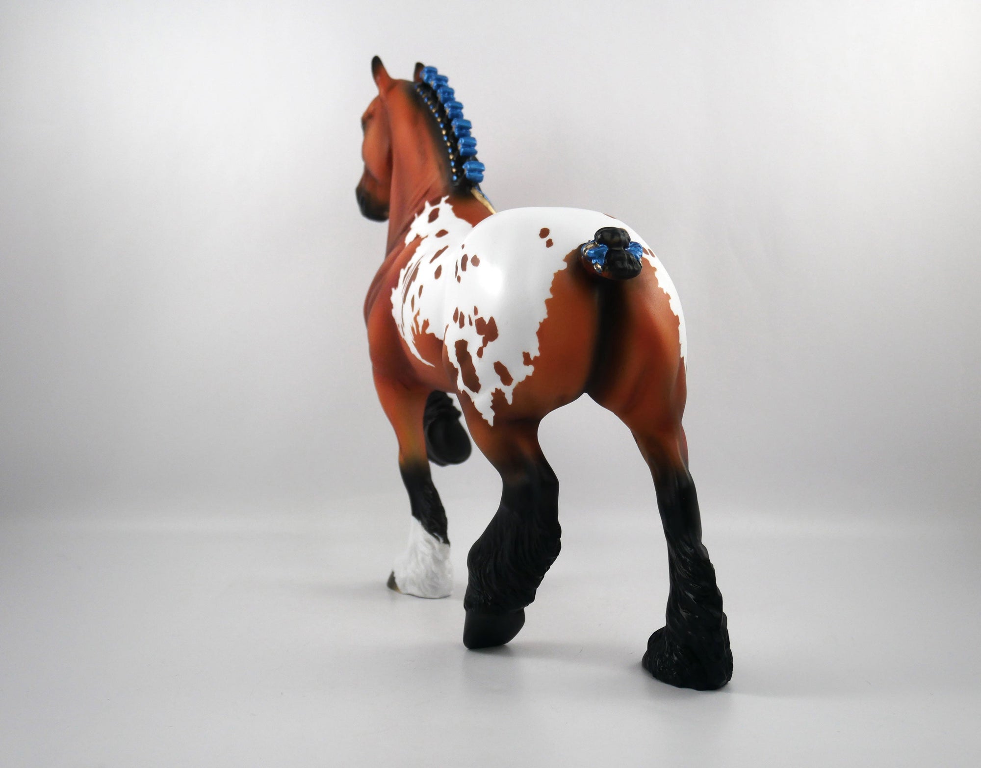 Kickoff-OOAK Bay Appaloosa Trotting Draft  SB21