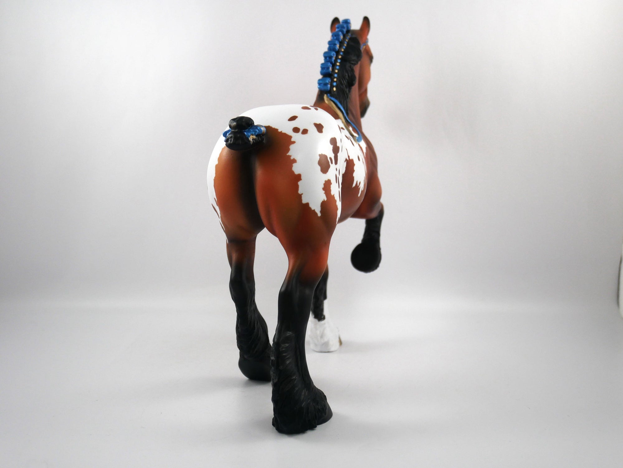 Kickoff-OOAK Bay Appaloosa Trotting Draft  SB21