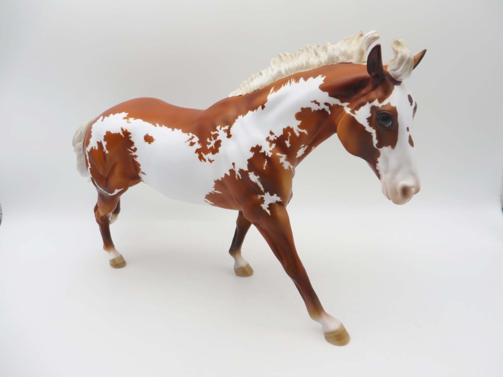 Kick Up A Row - OOAK - Flaxen Chestnut Framed Overo Remington By Dawn Quick - SHCF23