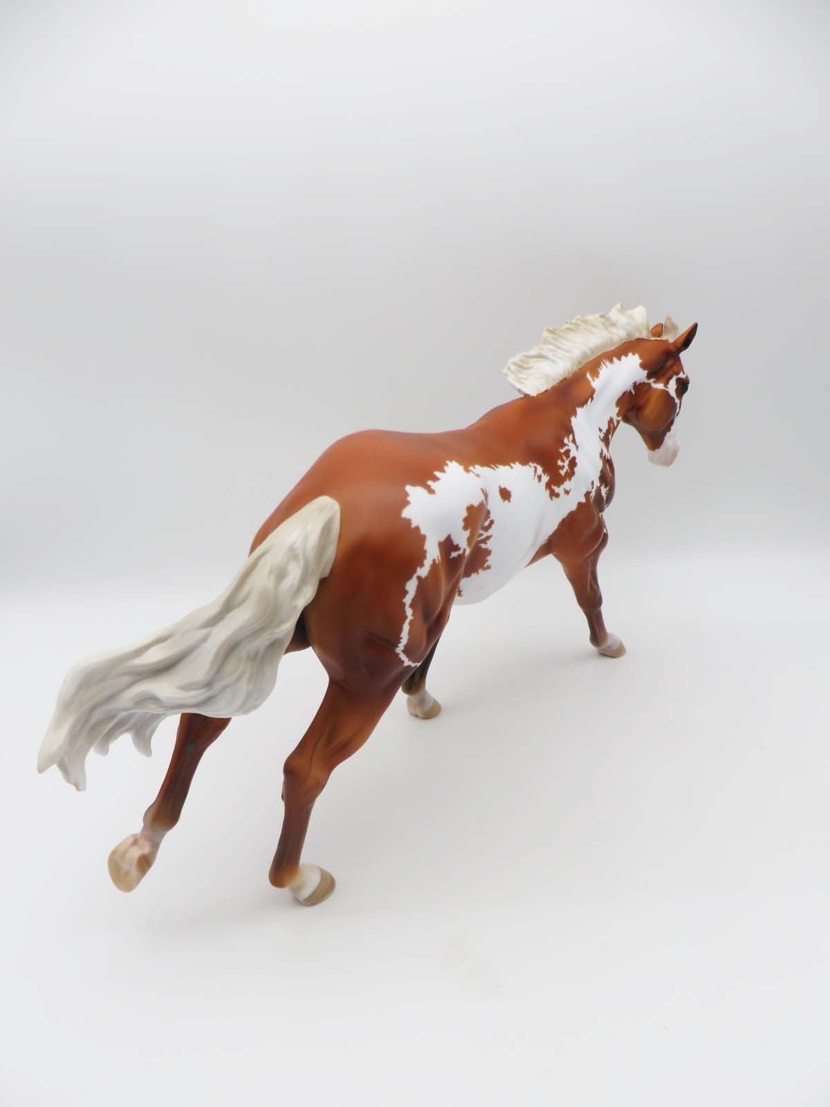 Kick Up A Row - OOAK - Flaxen Chestnut Framed Overo Remington By Dawn Quick - SHCF23