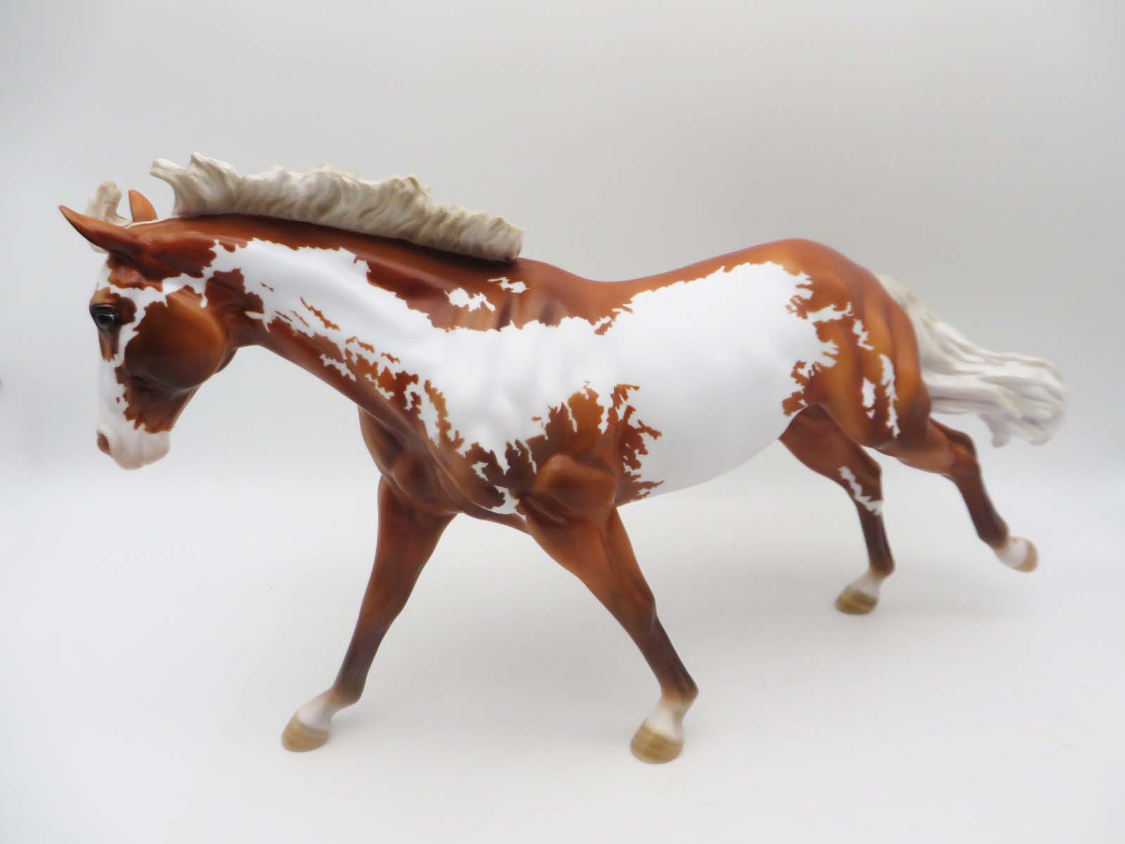 Kick Up A Row - OOAK - Flaxen Chestnut Framed Overo Remington By Dawn Quick - SHCF23