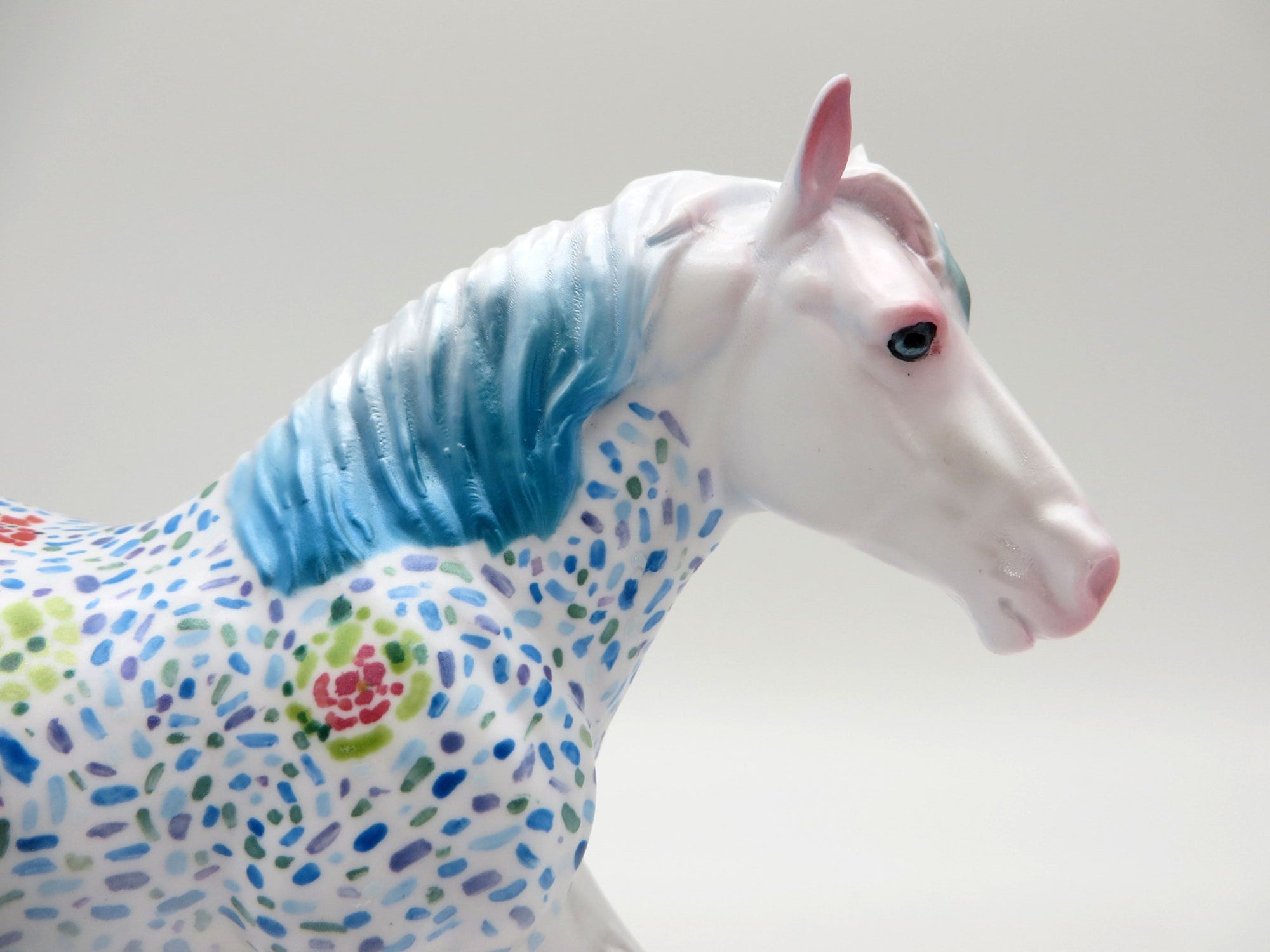 Koi-OOAK Pebbles Trotting Draft Deco Painted By Jas Fanning EQ 21