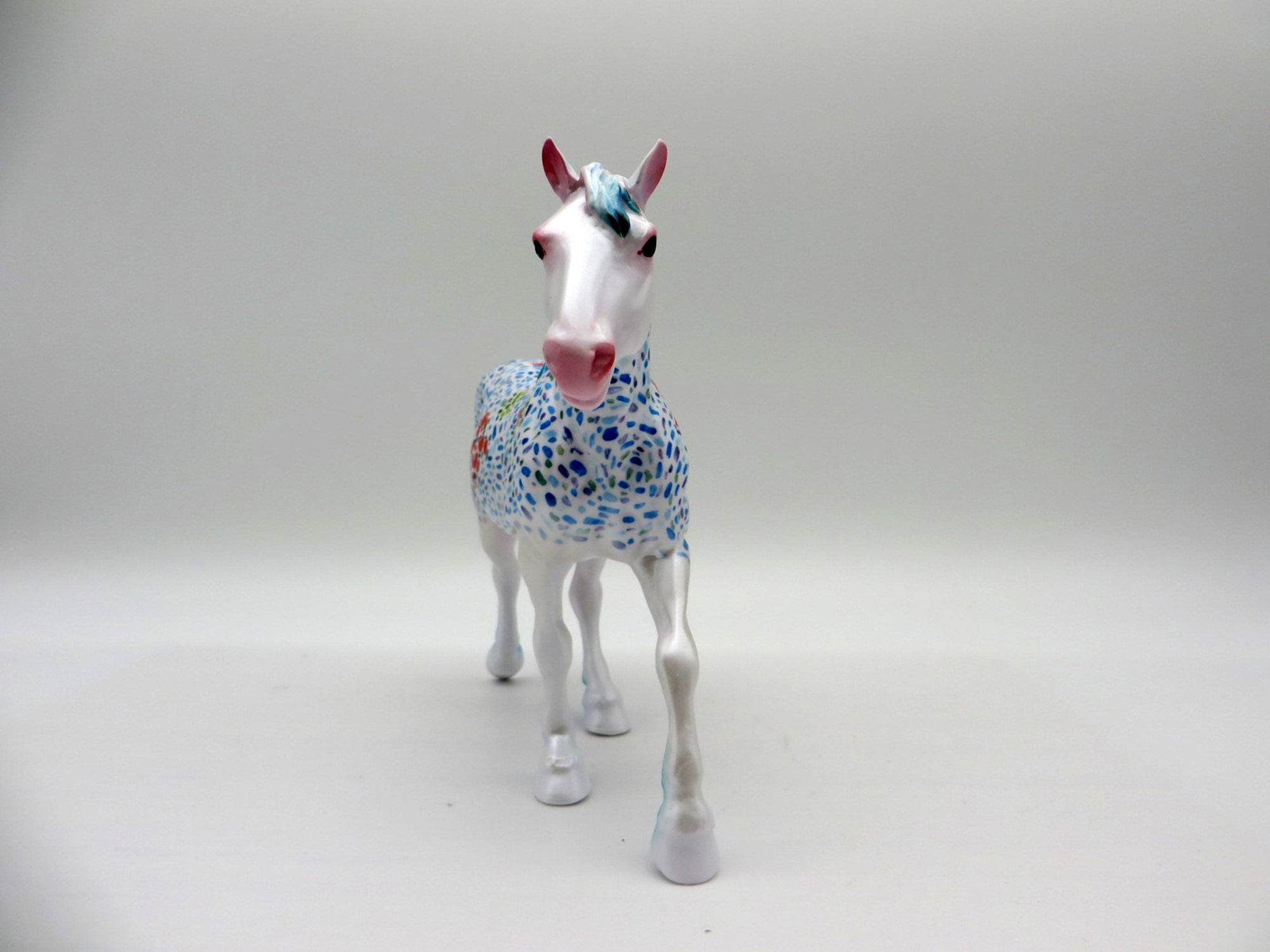 Koi-OOAK Pebbles Trotting Draft Deco Painted By Jas Fanning EQ 21