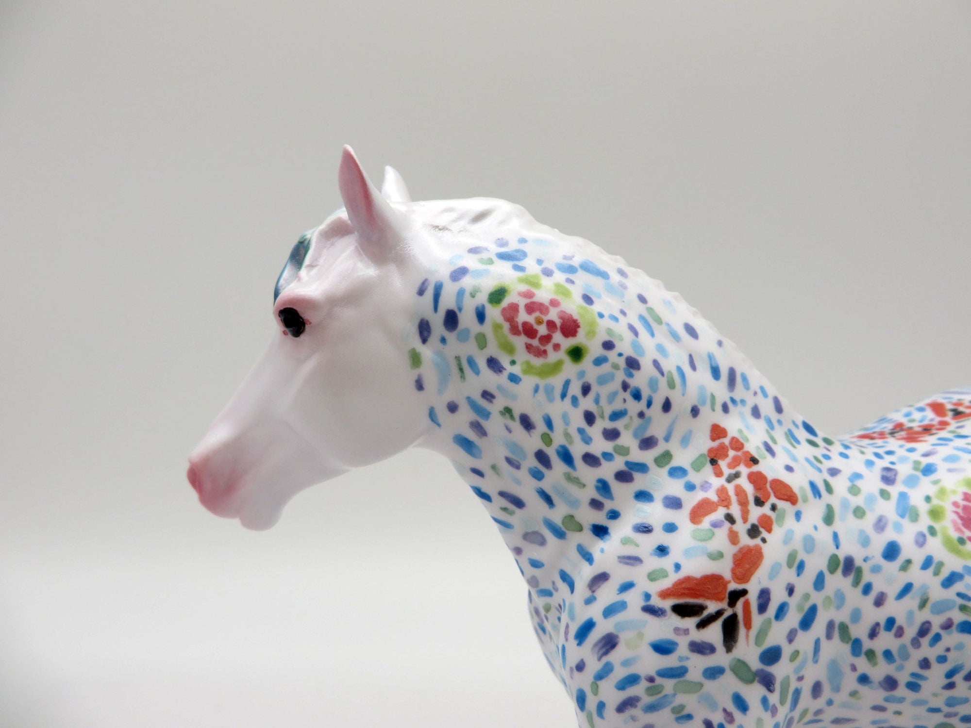 Koi-OOAK Pebbles Trotting Draft Deco Painted By Jas Fanning EQ 21