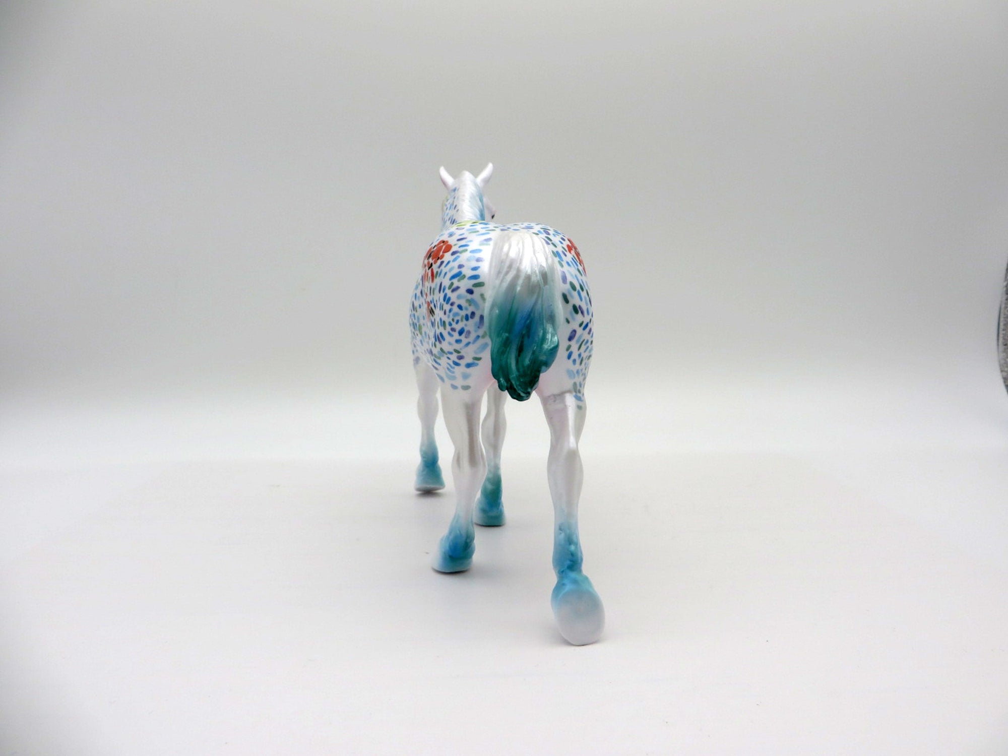 Koi-OOAK Pebbles Trotting Draft Deco Painted By Jas Fanning EQ 21