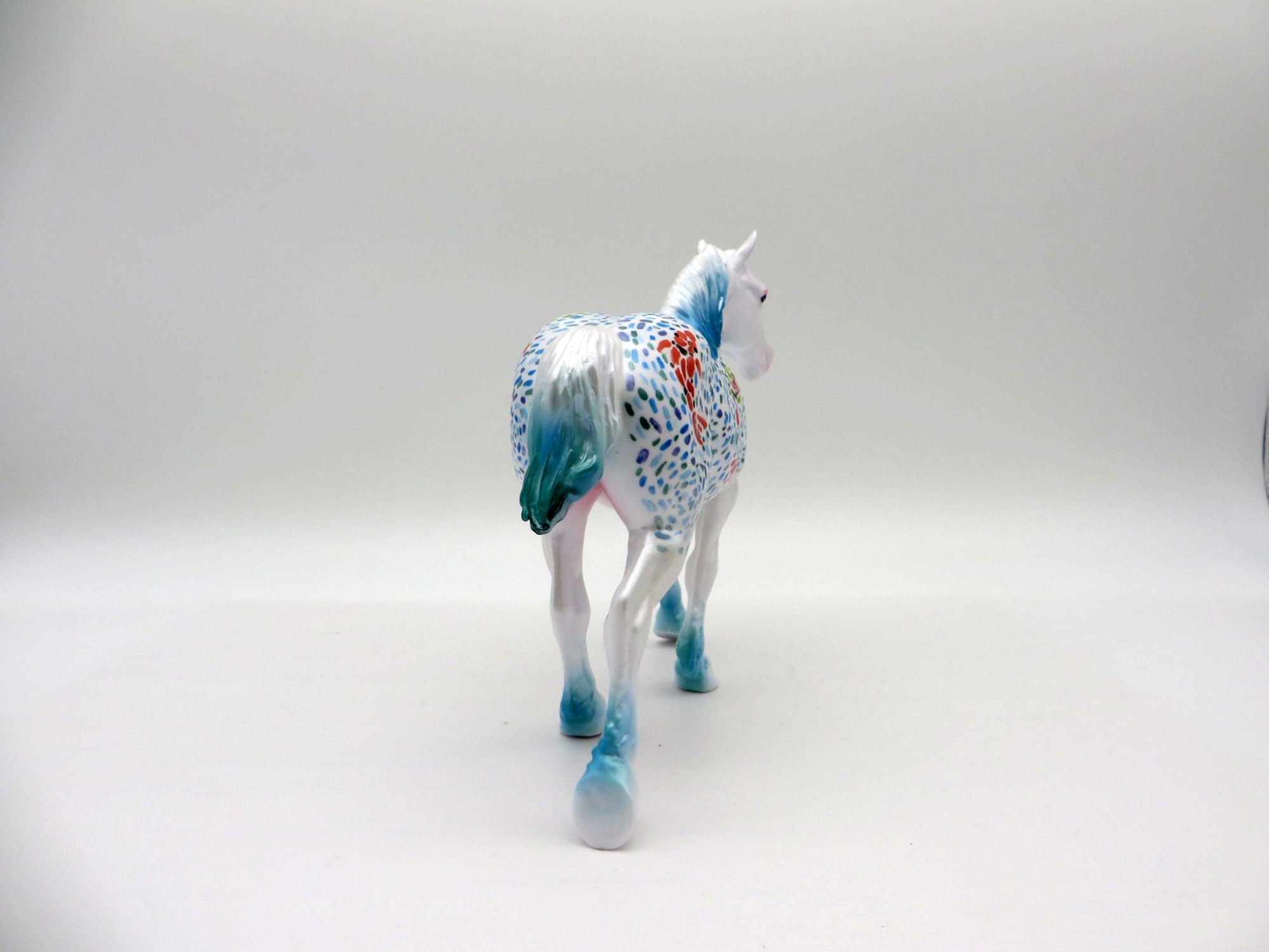 Koi-OOAK Pebbles Trotting Draft Deco Painted By Jas Fanning EQ 21