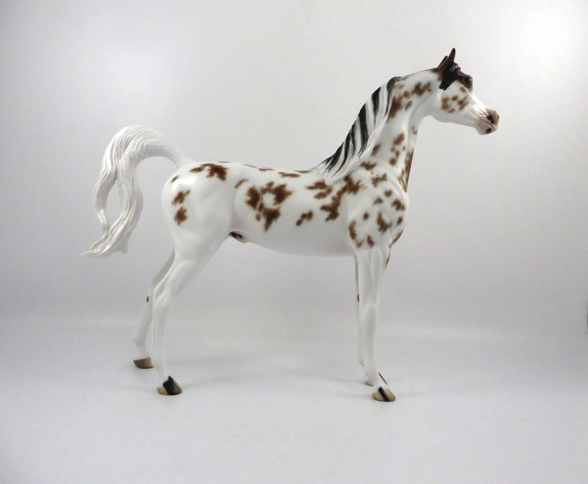 Krushaver-OOAK Bay Appaloosa Arabian Painted by Sheryl Leisure 3/5/21