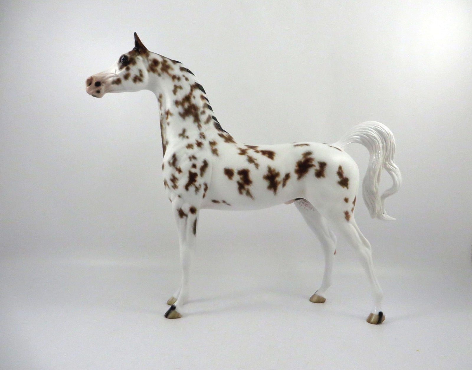 Krushaver-OOAK Bay Appaloosa Arabian Painted by Sheryl Leisure 3/5/21