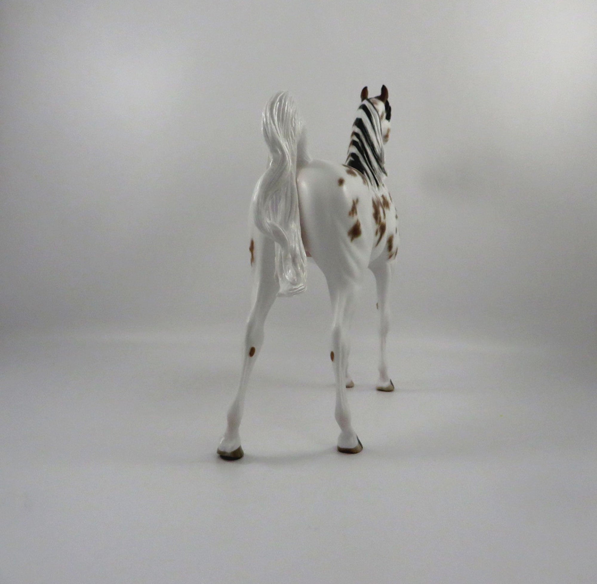 Krushaver-OOAK Bay Appaloosa Arabian Painted by Sheryl Leisure 3/5/21