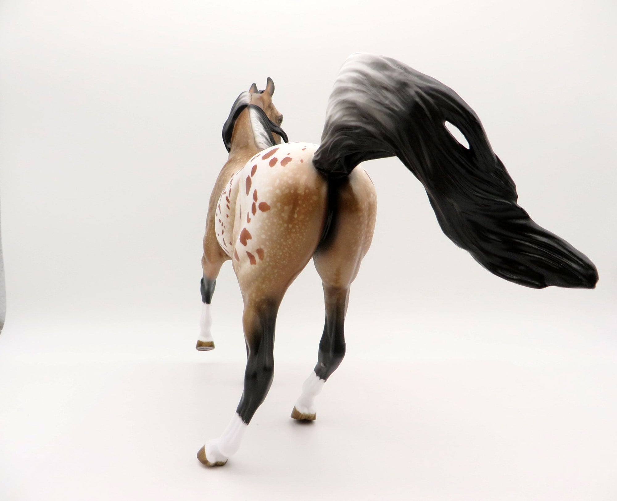 Kusama-OOAK Bay Appaloosa Arabian Mare Equilocity 2021 Painted by Audrey Dixon