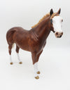 LET&#39;S STEAL AWAY - OOAK - CHESTNUT IDEAL STOCK HORSE PAINTED BY SHERYL LEISURE - BEST OFFERS - 10/21/22.