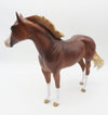 LET&#39;S STEAL AWAY - OOAK - CHESTNUT IDEAL STOCK HORSE PAINTED BY SHERYL LEISURE - BEST OFFERS - 10/21/22.