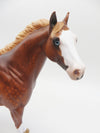 LET&#39;S STEAL AWAY - OOAK - CHESTNUT IDEAL STOCK HORSE PAINTED BY SHERYL LEISURE - BEST OFFERS - 10/21/22.