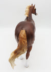 LET&#39;S STEAL AWAY - OOAK - CHESTNUT IDEAL STOCK HORSE PAINTED BY SHERYL LEISURE - BEST OFFERS - 10/21/22.