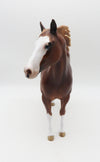 LET&#39;S STEAL AWAY - OOAK - CHESTNUT IDEAL STOCK HORSE PAINTED BY SHERYL LEISURE - BEST OFFERS - 10/21/22.