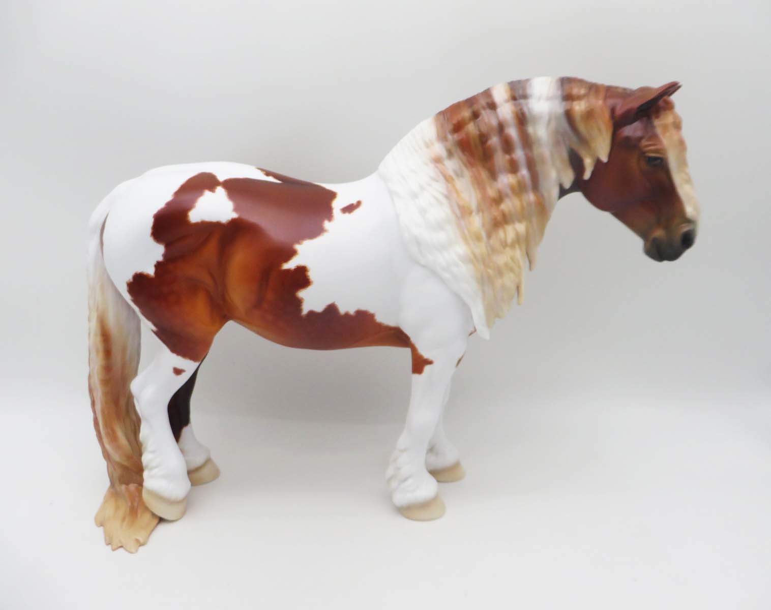 Lady Of The Hoodoo&#39;s - OOAK - Dappled Chestnut Tobiano Heavy Draft Mare By Ellen Robbins - Best Offer 5/1/23