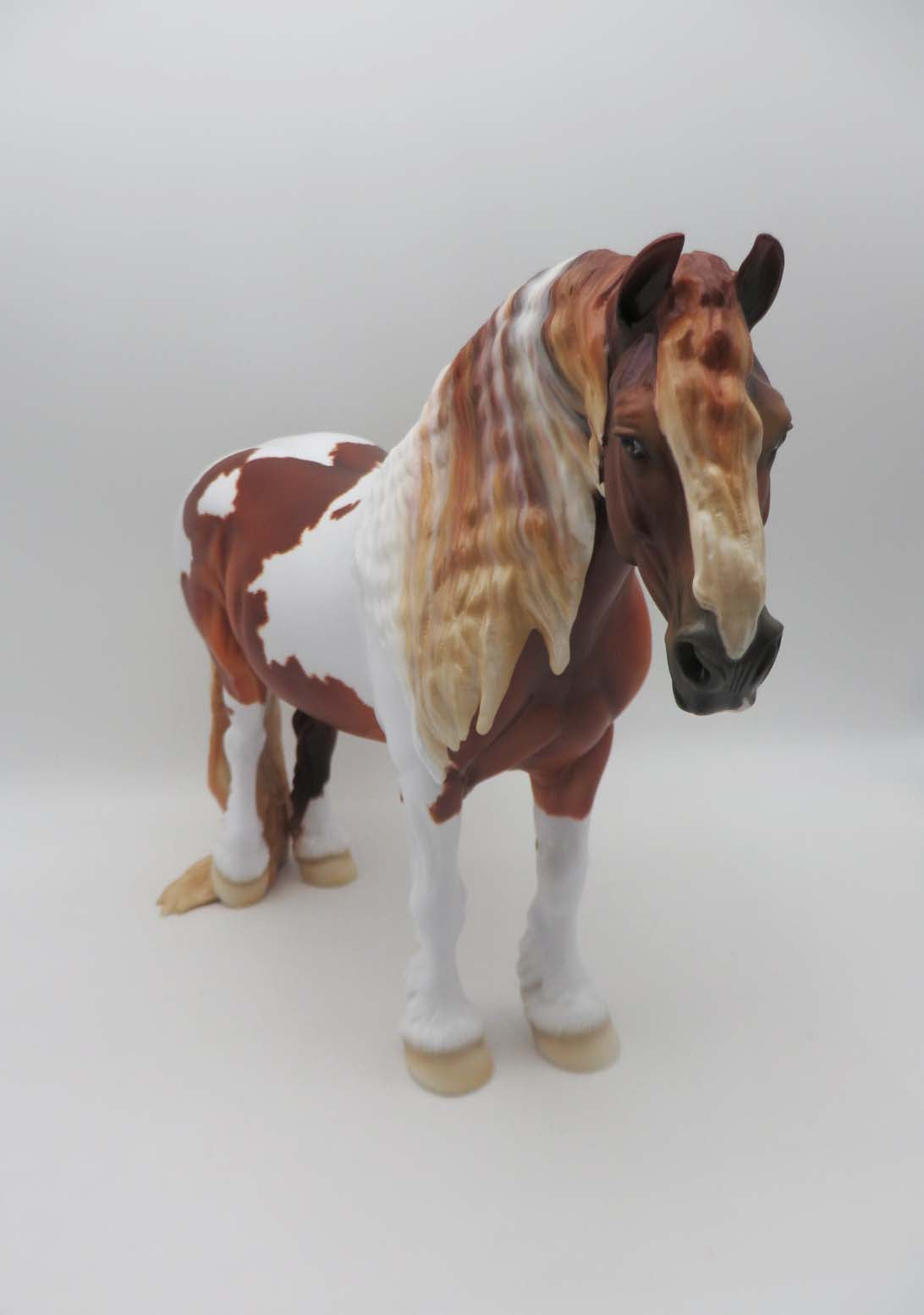 Lady Of The Hoodoo&#39;s - OOAK - Dappled Chestnut Tobiano Heavy Draft Mare By Ellen Robbins - Best Offer 5/1/23