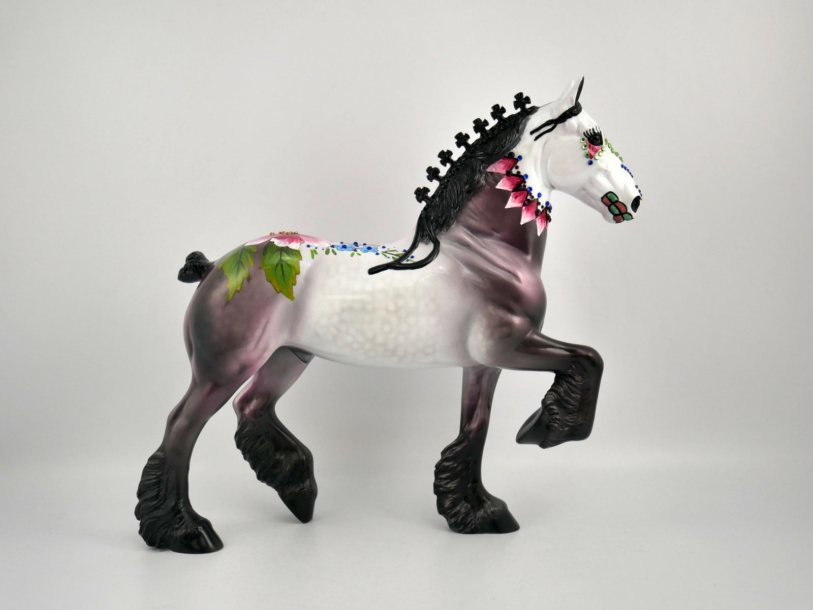 LA FLOR-OOAK DECORATOR SUGAR SKULL BY DAWN QUICK MM2020