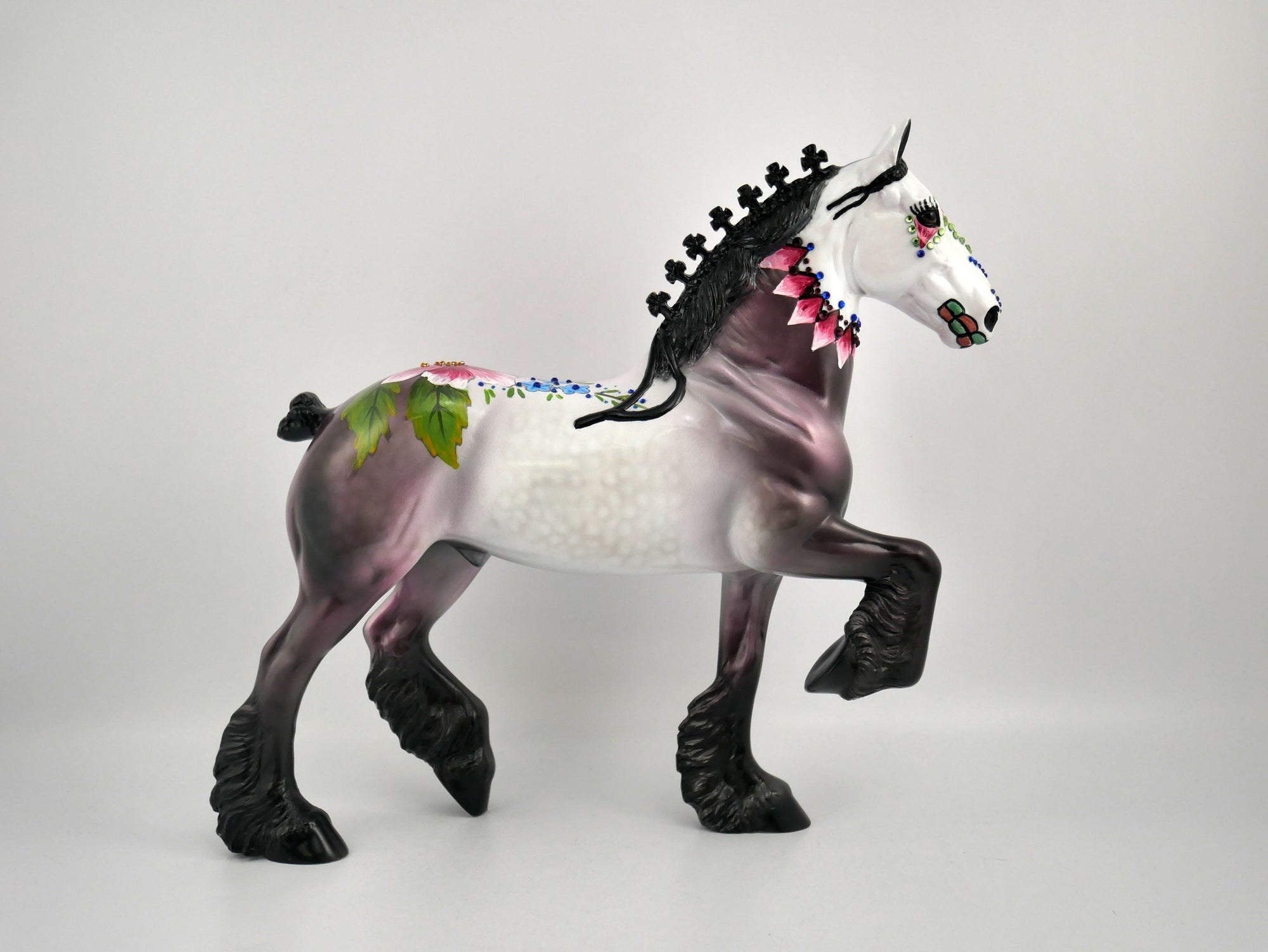 LA FLOR-OOAK DECORATOR SUGAR SKULL BY DAWN QUICK MM2020