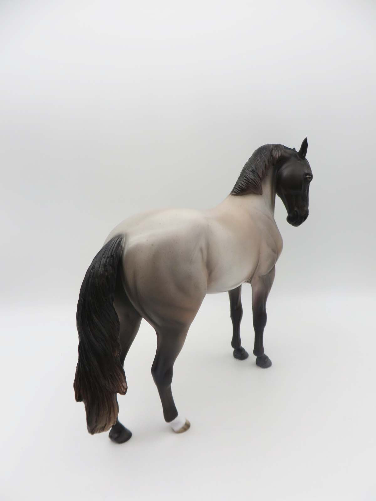 Laramie Plainsman - OOAK - Chocolate Roan Andalusian By Jess Hamill - SHCF23