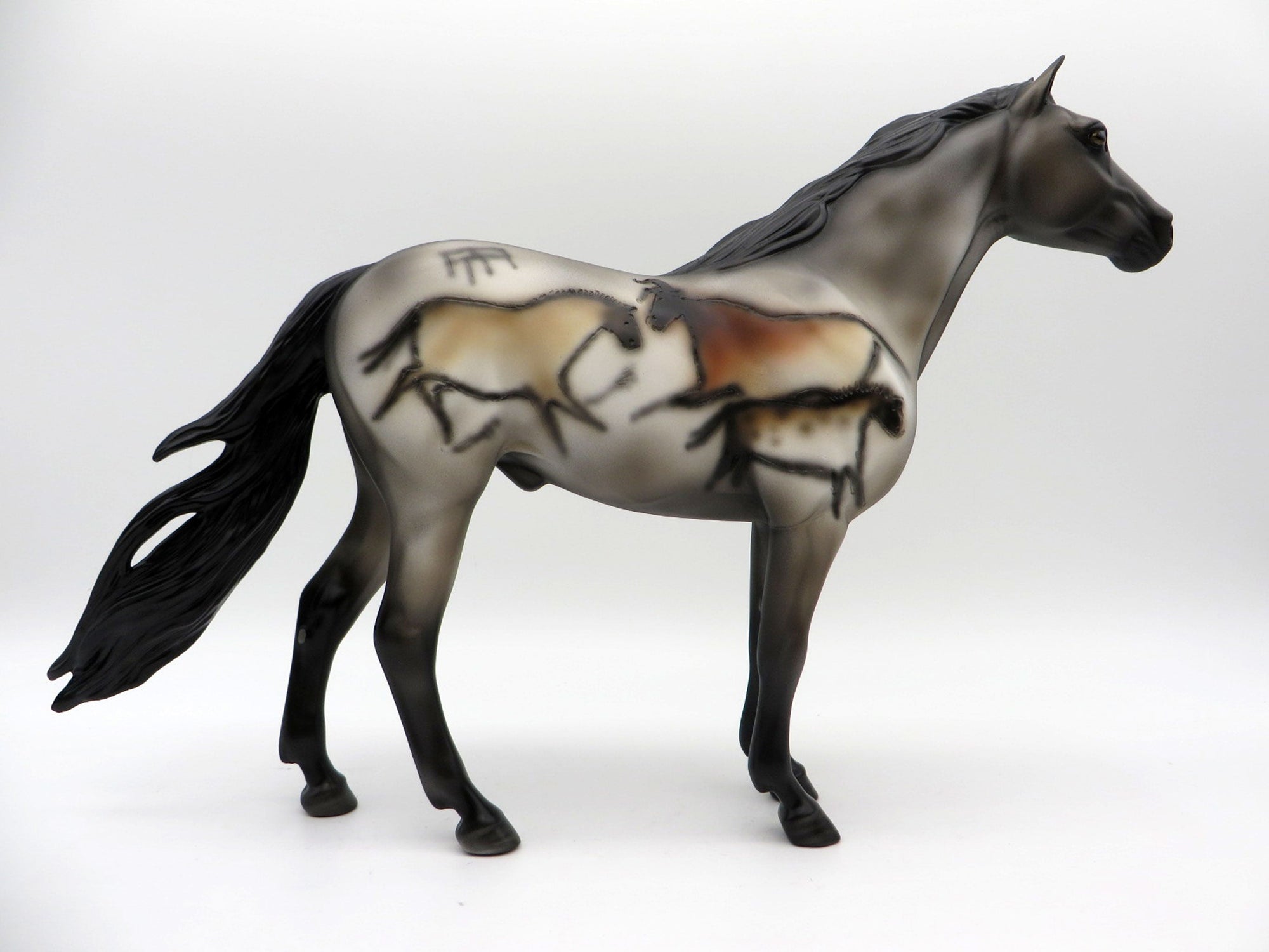 Lascaux Mustang-OOAK Deco Spanish Mustang Painted By Sheryl Leisure EQ 21