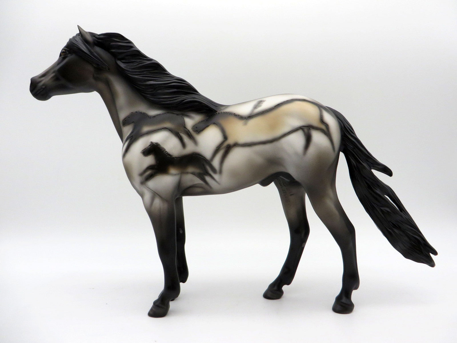 Lascaux Mustang-OOAK Deco Spanish Mustang Painted By Sheryl Leisure EQ 21