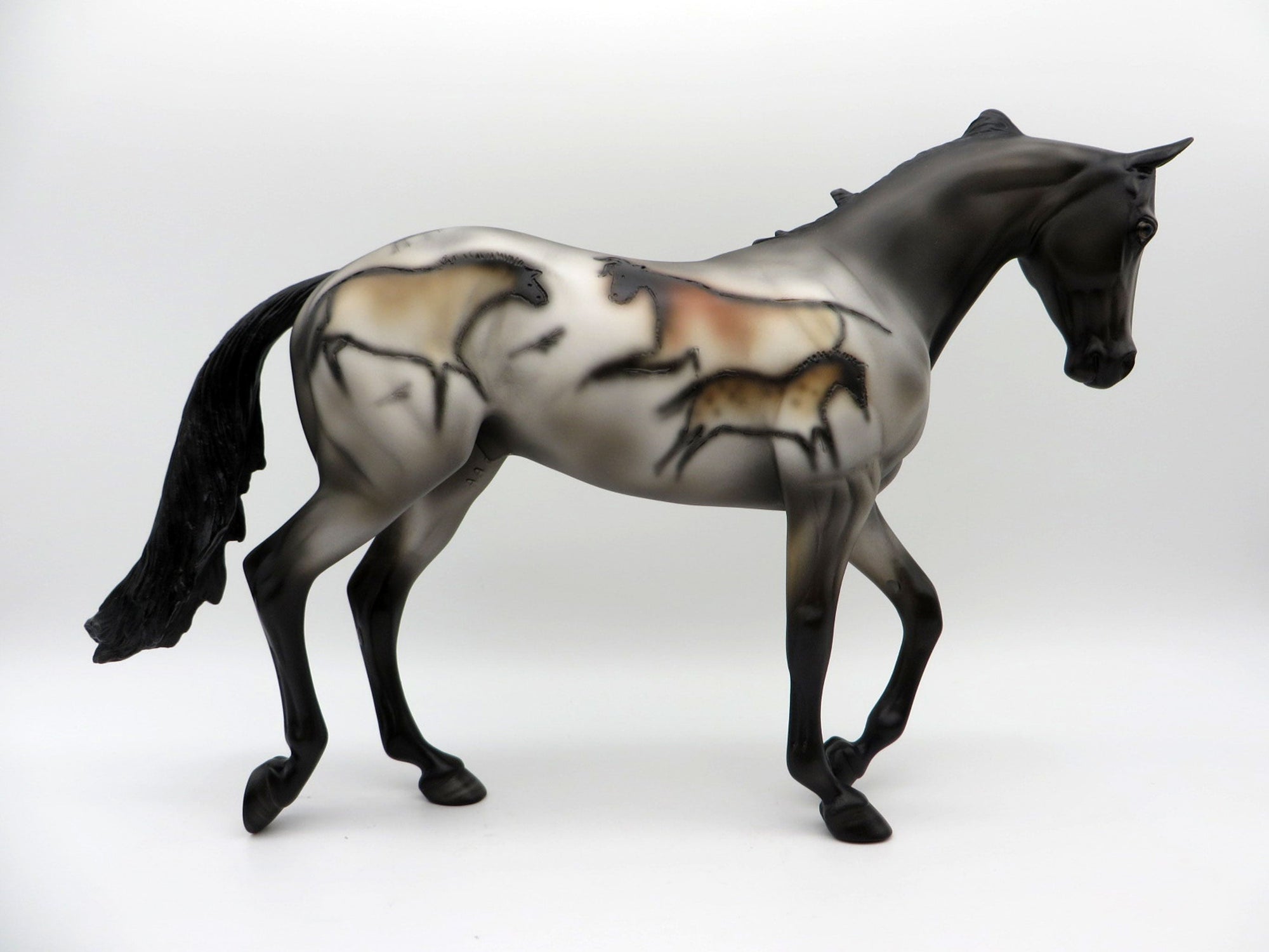 Lascaux Thoroughbred-OOAK Deco Thoroughbred Painted By Sheryl Leisure EQ 21