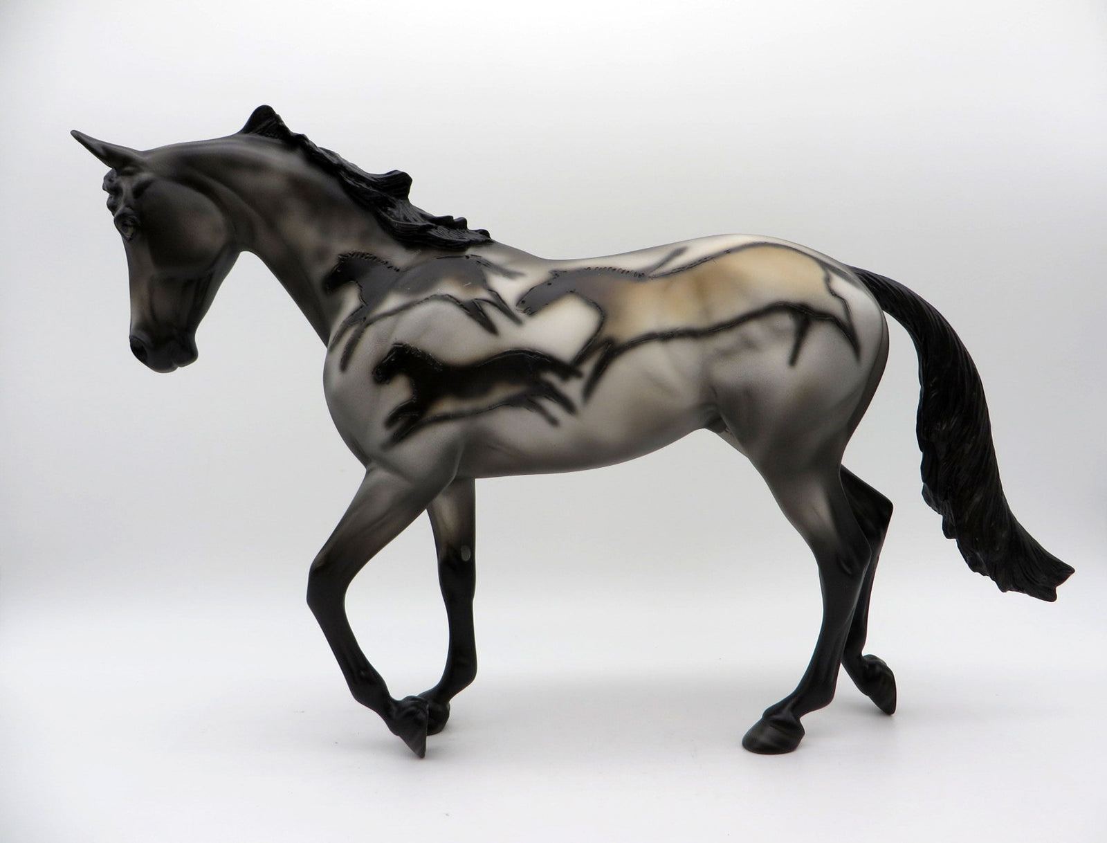 Lascaux Thoroughbred-OOAK Deco Thoroughbred Painted By Sheryl Leisure EQ 21