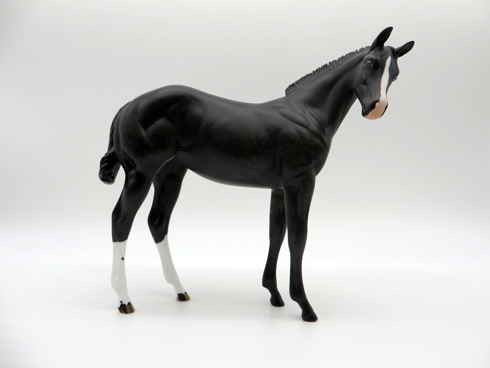 Lass-OOAK Black Weanling Painted by Audrey Dixon 6/11/21