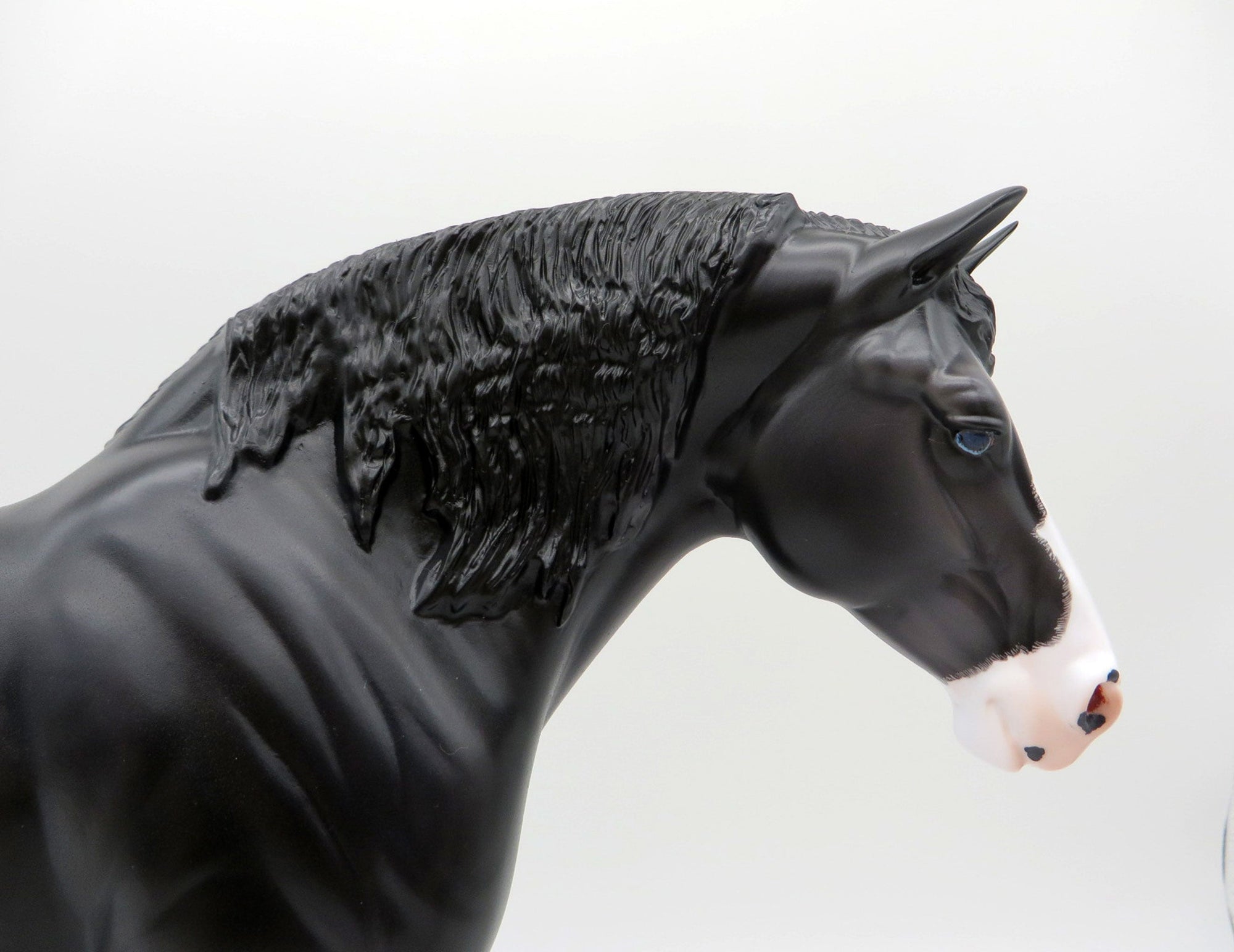 Lauvier- OOAK Dapple Black Heavy Draft Mare Painted By Caroline Boydston 7/12/21