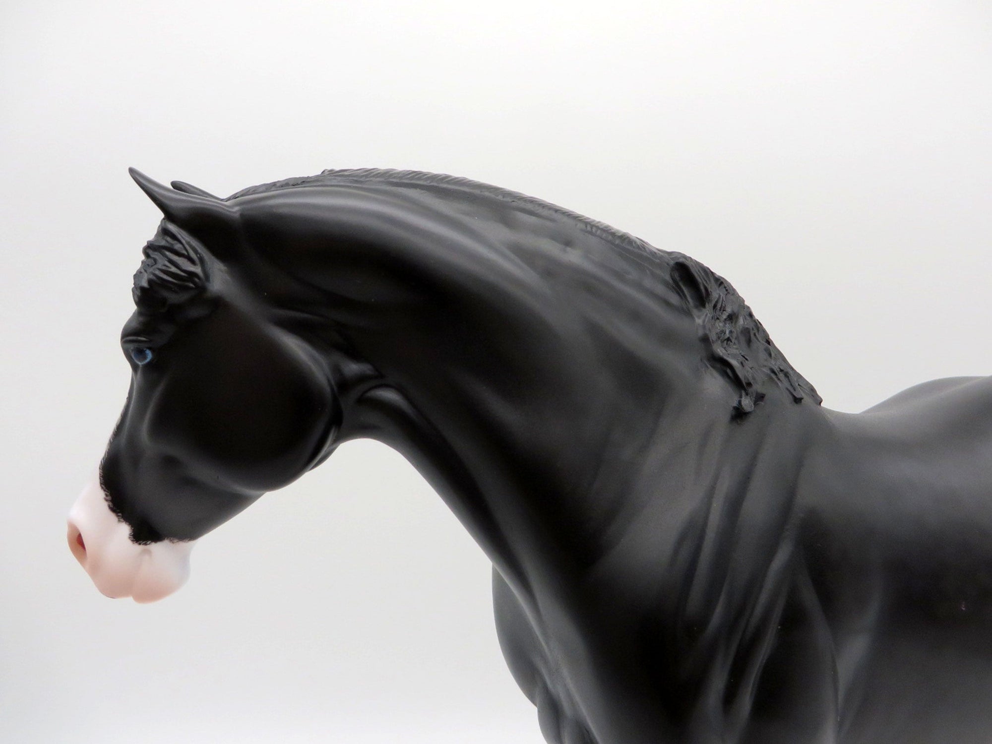 Lauvier- OOAK Dapple Black Heavy Draft Mare Painted By Caroline Boydston 7/12/21