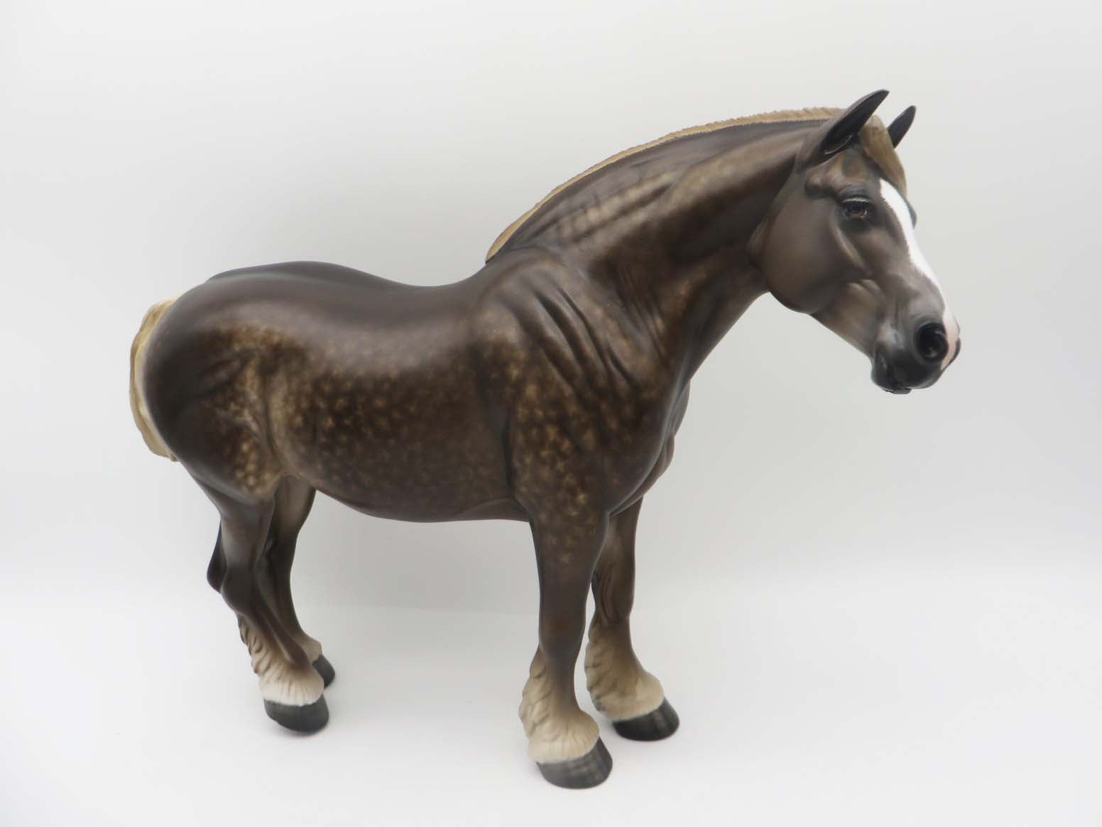 Lara - OOAK - Star Dapple Chestnut Heavy Draft Mare by Sheryl Leisure - Best Offer 5/30/23