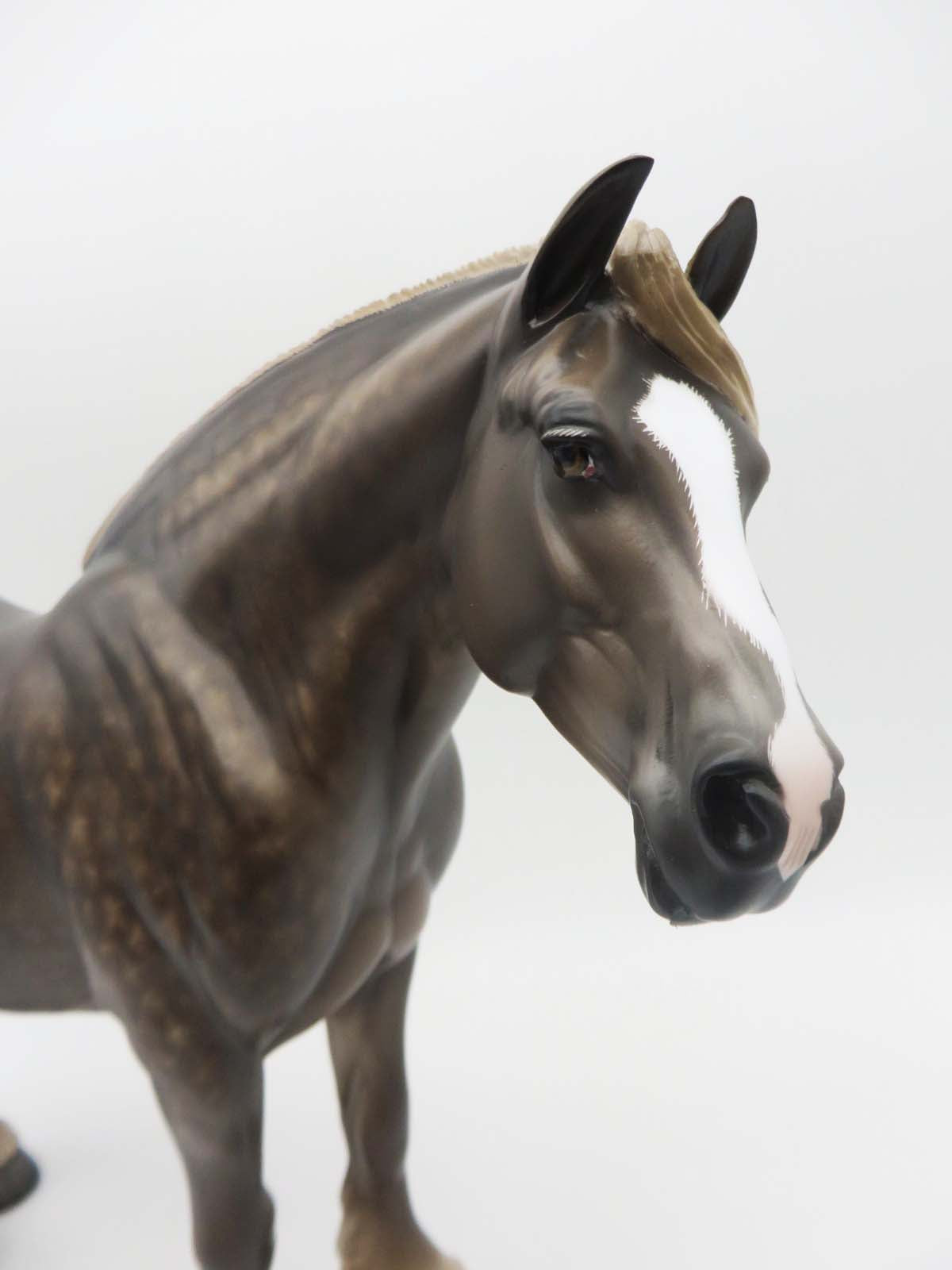 Lara - OOAK - Star Dapple Chestnut Heavy Draft Mare by Sheryl Leisure - Best Offer 5/30/23