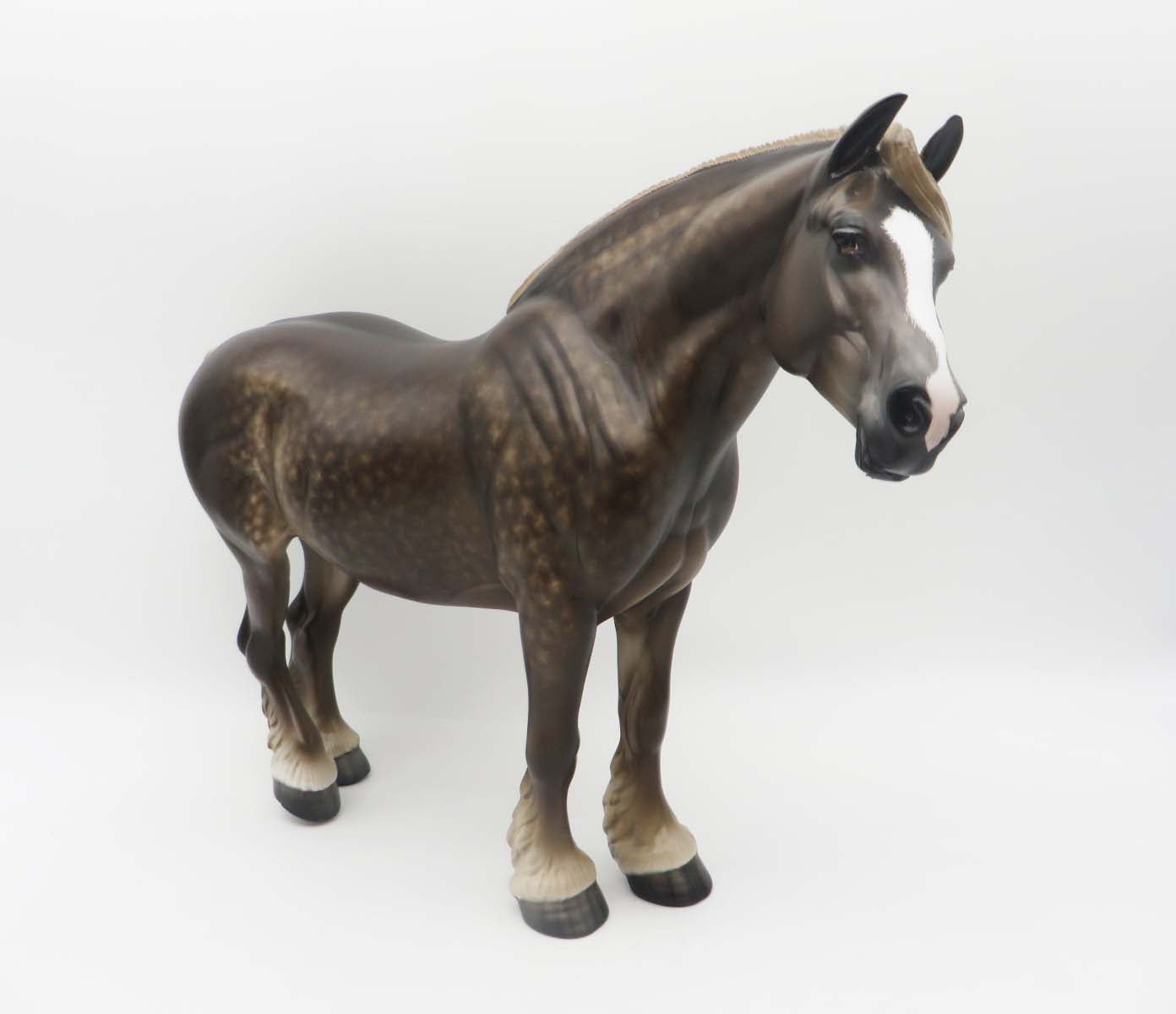 Lara - OOAK - Star Dapple Chestnut Heavy Draft Mare by Sheryl Leisure - Best Offer 5/30/23